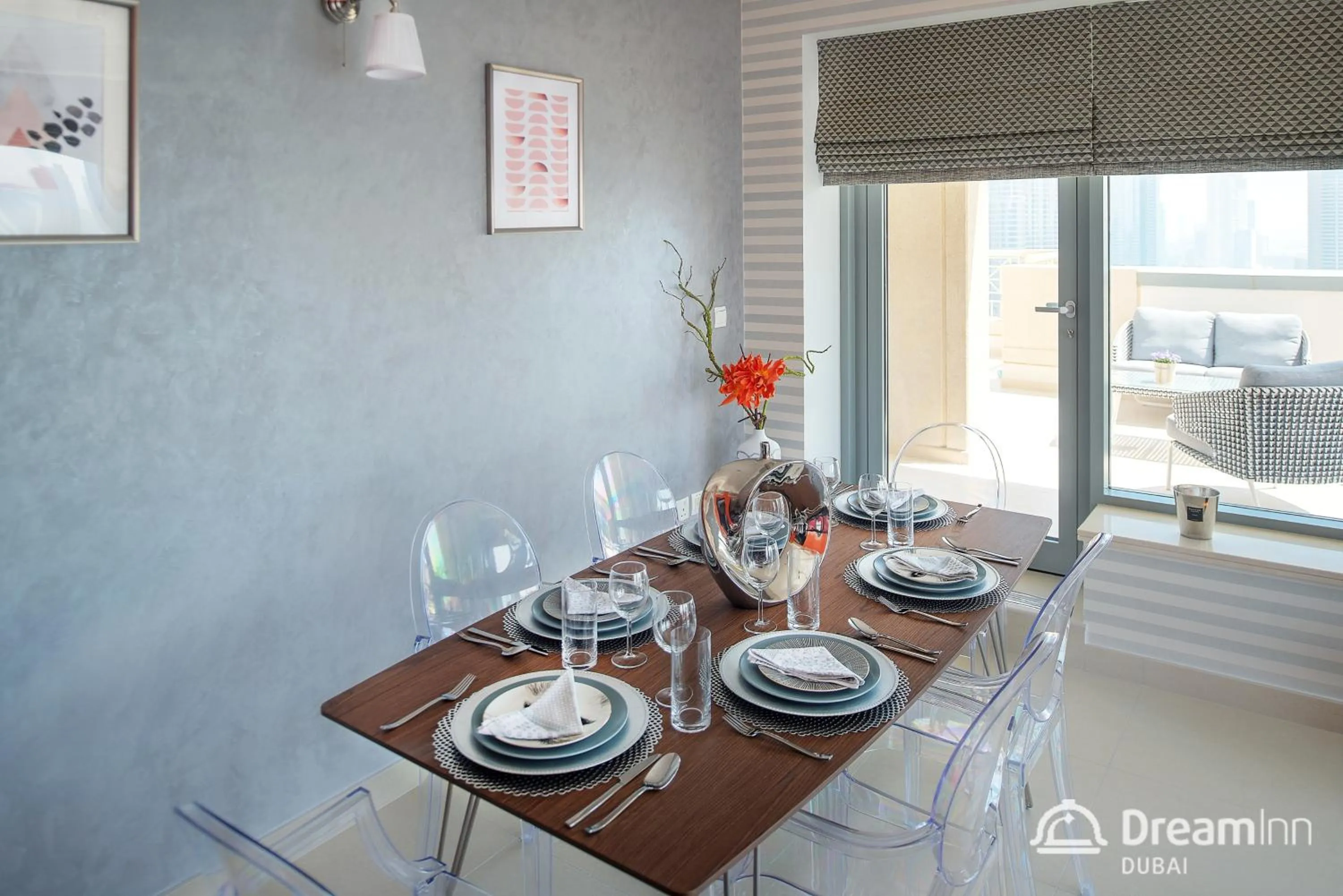 Dining area in Dream Inn - Apartment with Private Terrace, 29 Boulevard Downtown