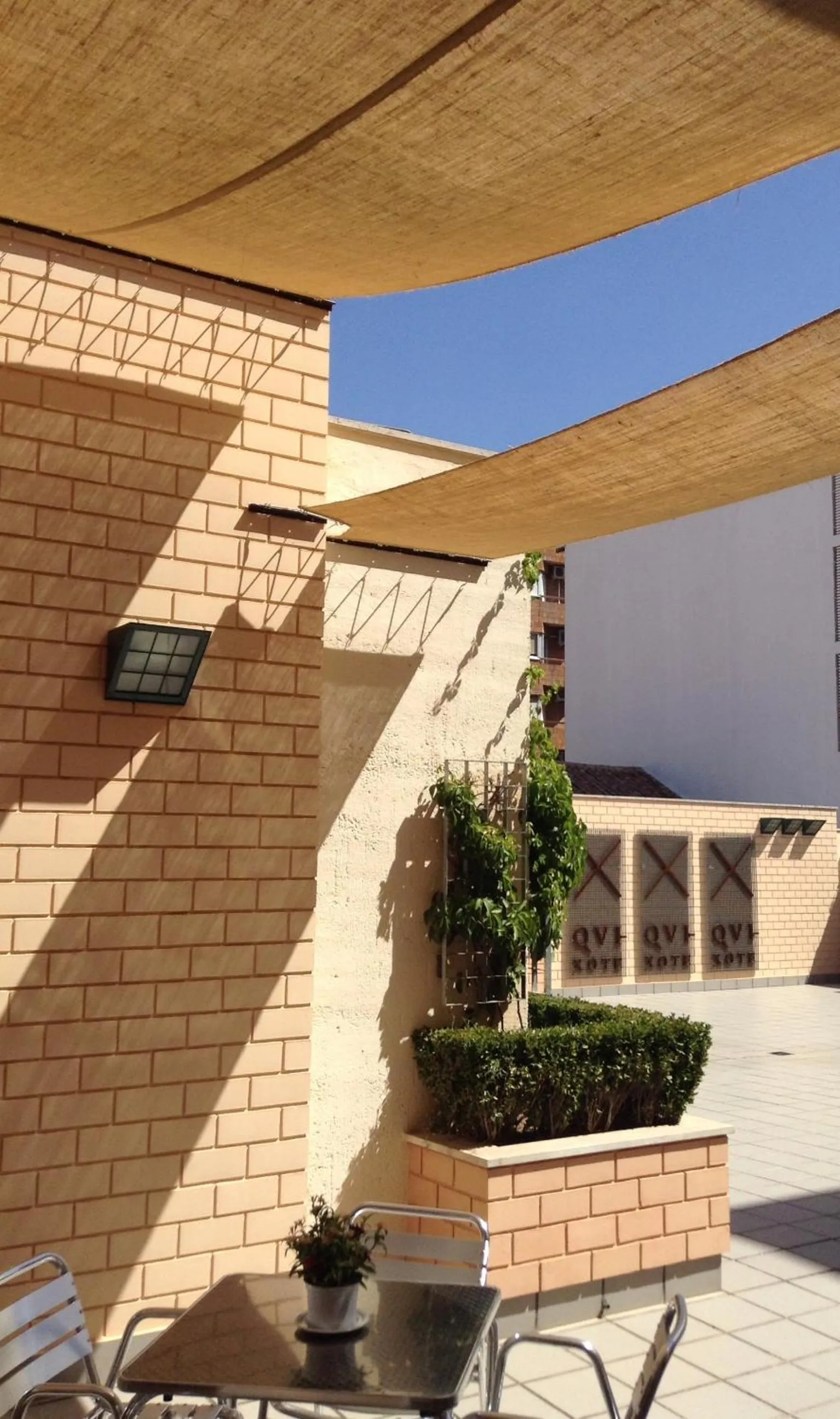 Patio in Hotel Central