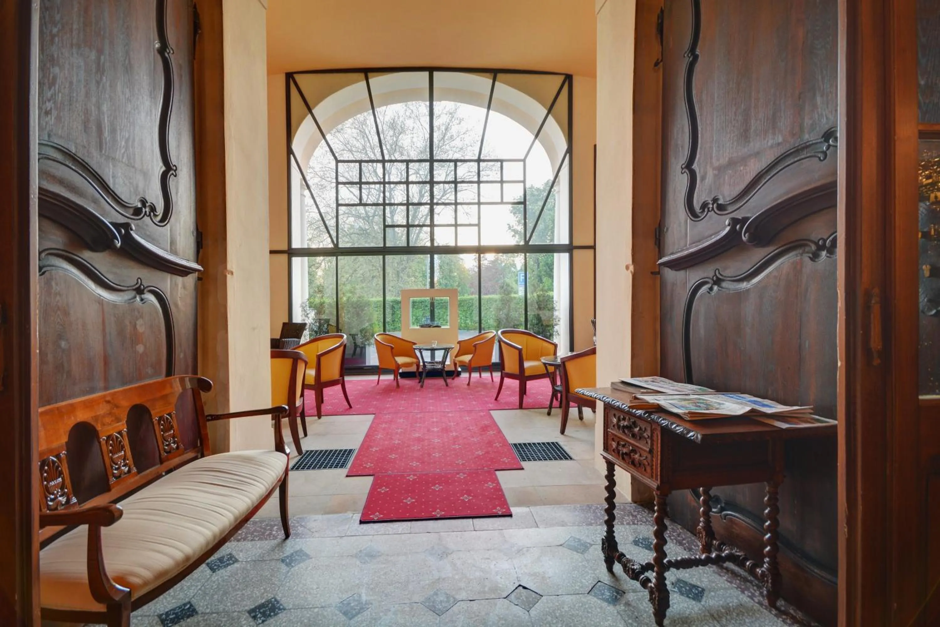 Lounge or bar in Château Liblice