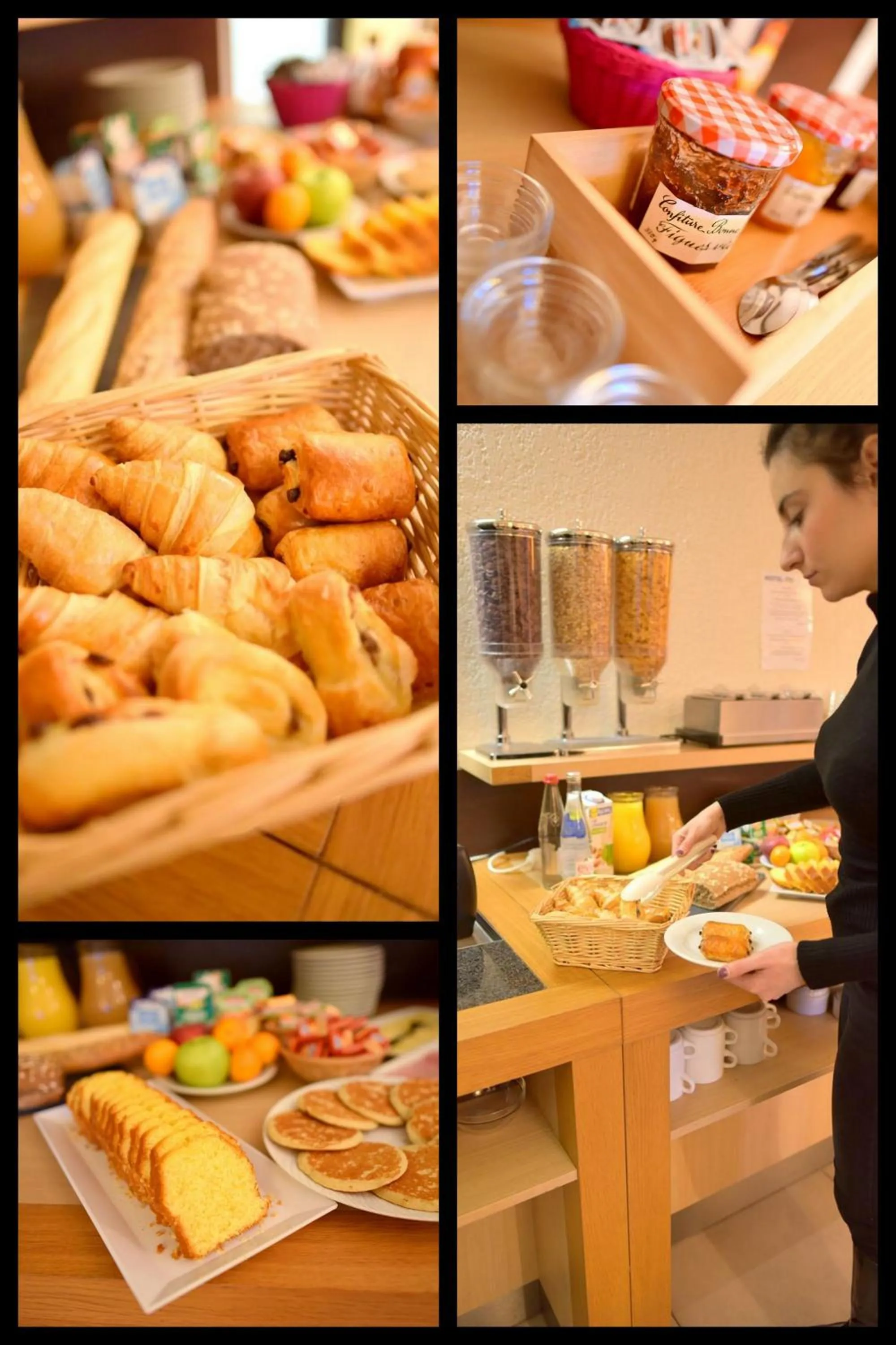 Buffet breakfast in Hôtel Inn Chambéry