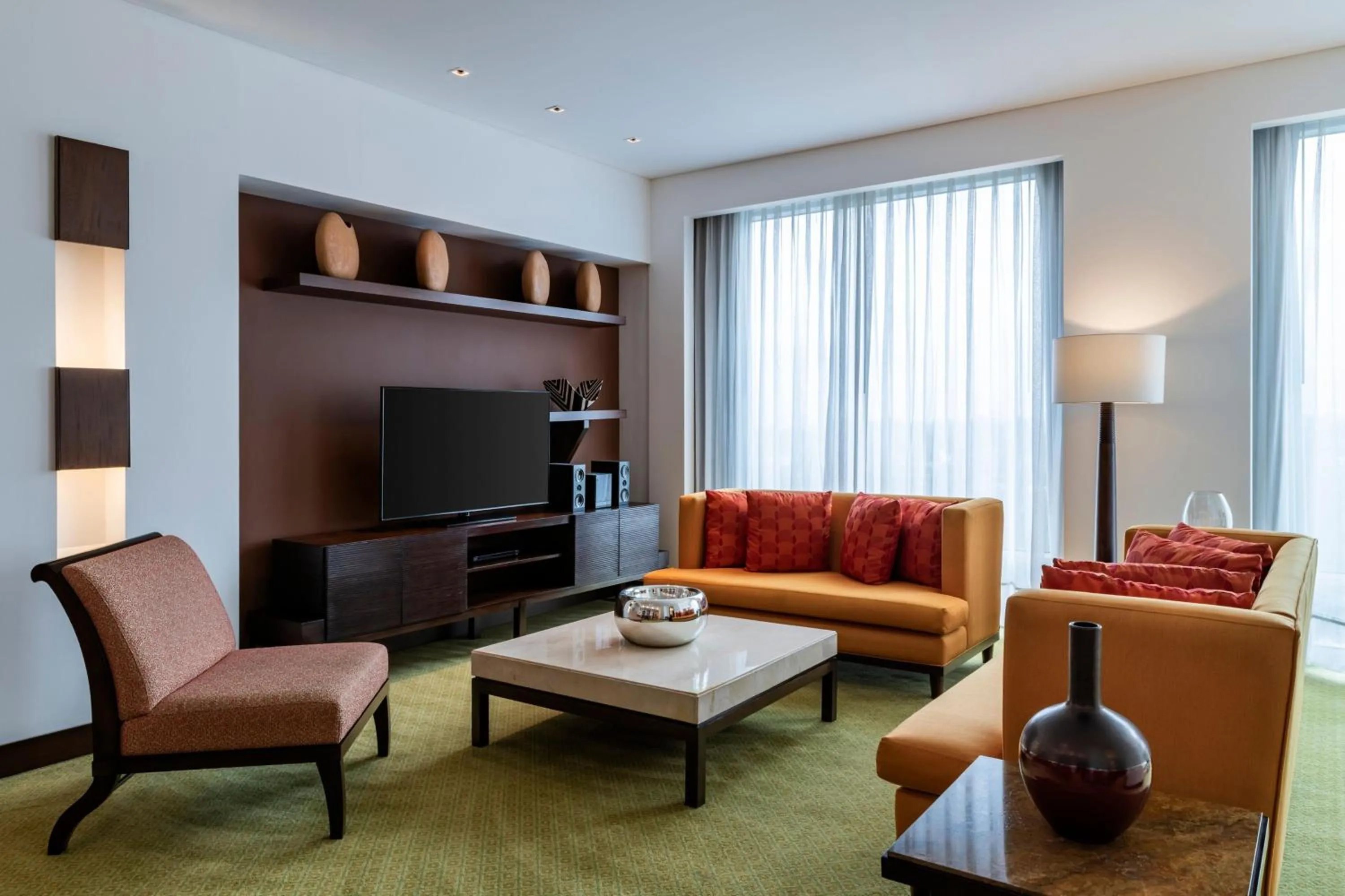 Living room in Bogotá Marriott Hotel