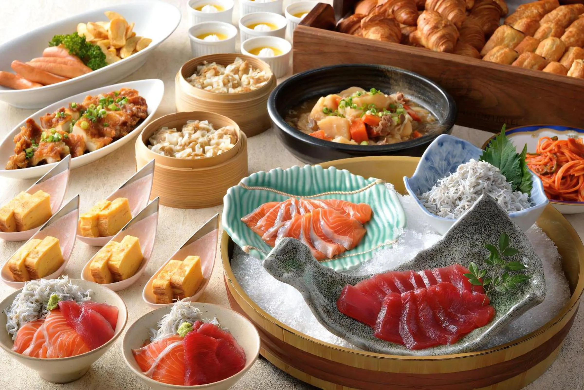 Buffet breakfast in Yokohama Sakuragicho Washington Hotel