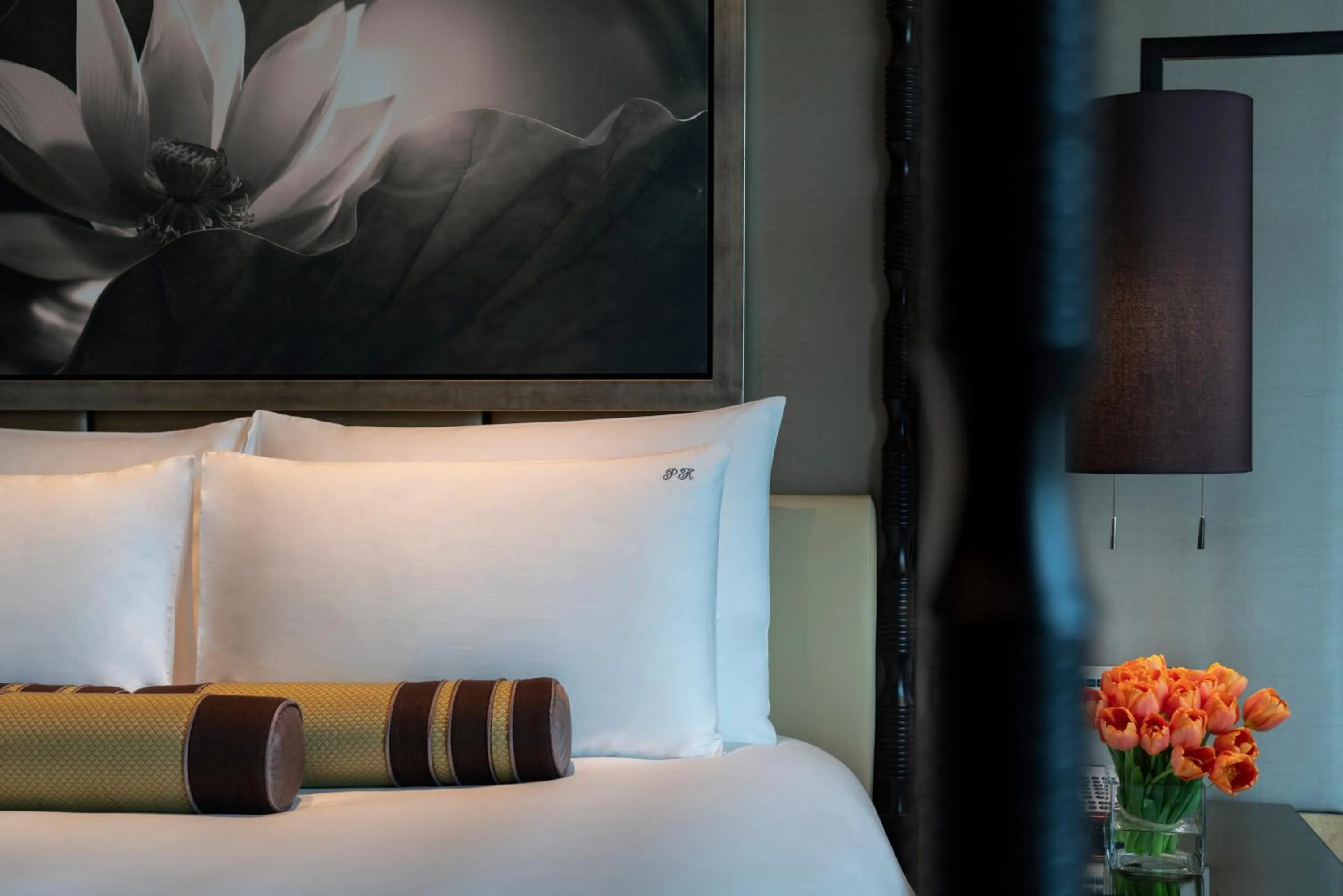 Bed in Siam Kempinski Hotel Bangkok