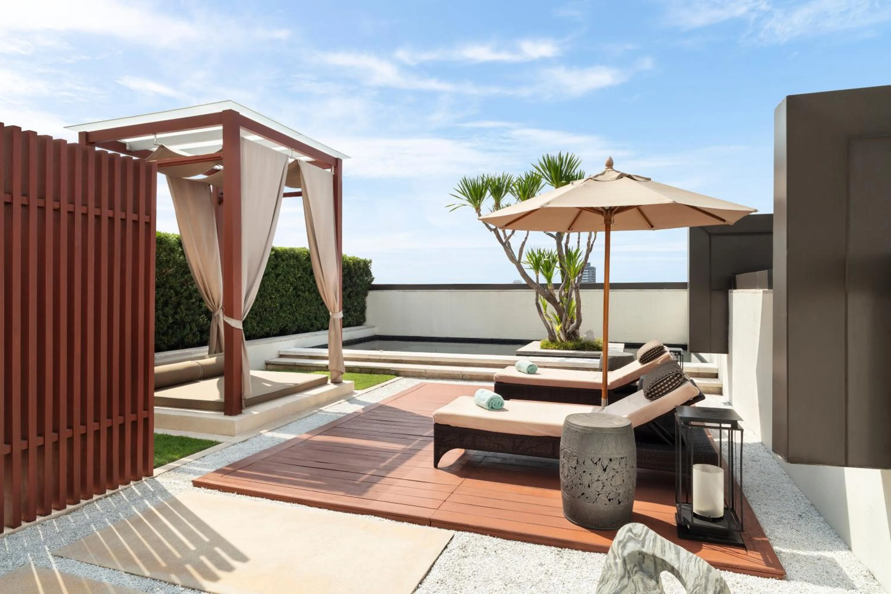 Patio in Siam Kempinski Hotel Bangkok