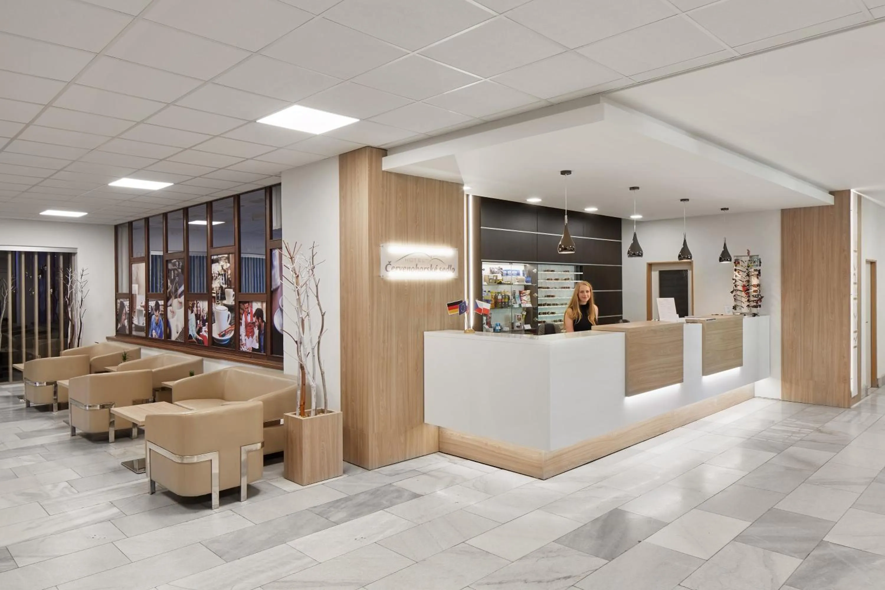 Lobby or reception in Hotel Červenohorské sedlo
