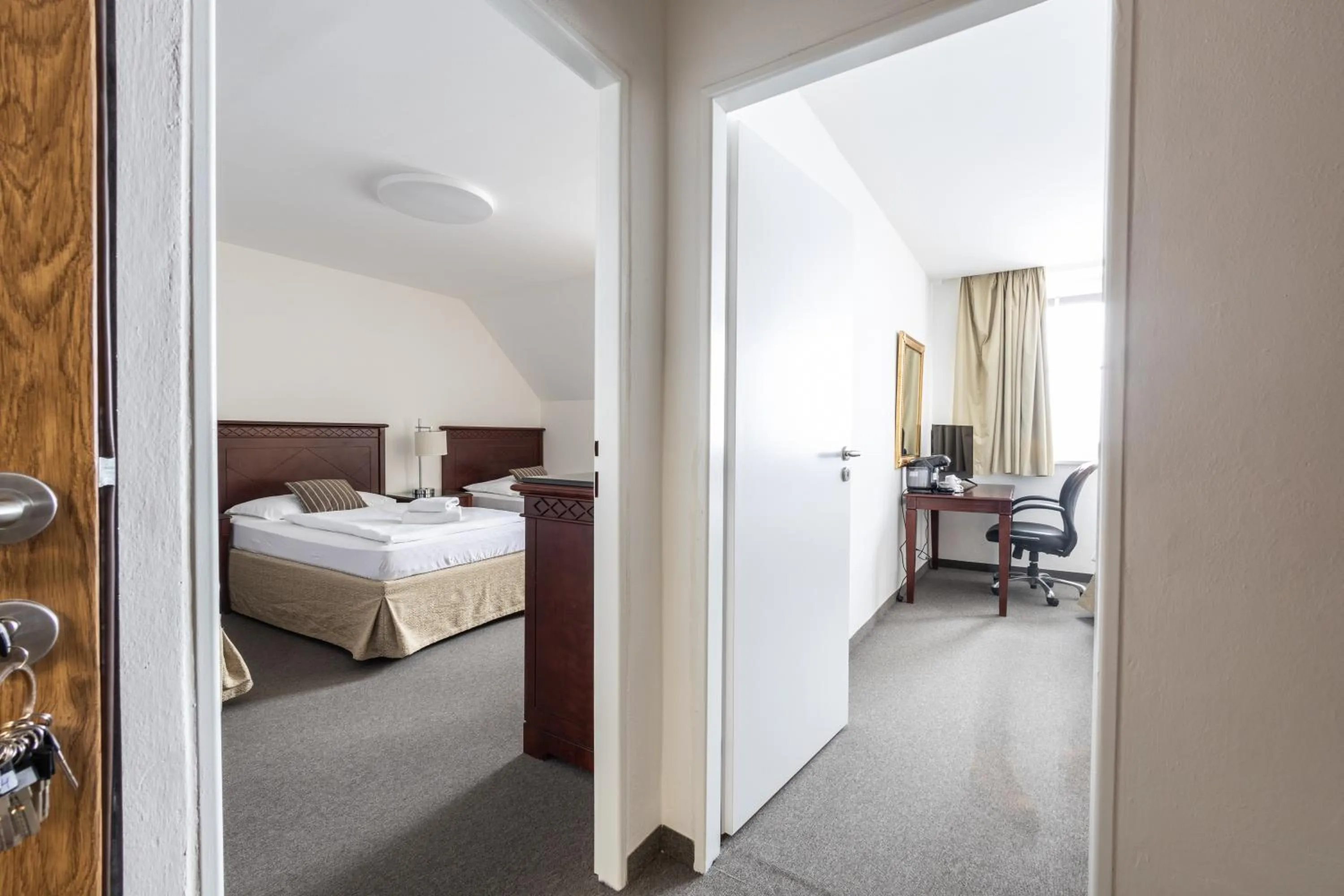 Photo of the whole room, Bed in Hotel Petrovy kameny