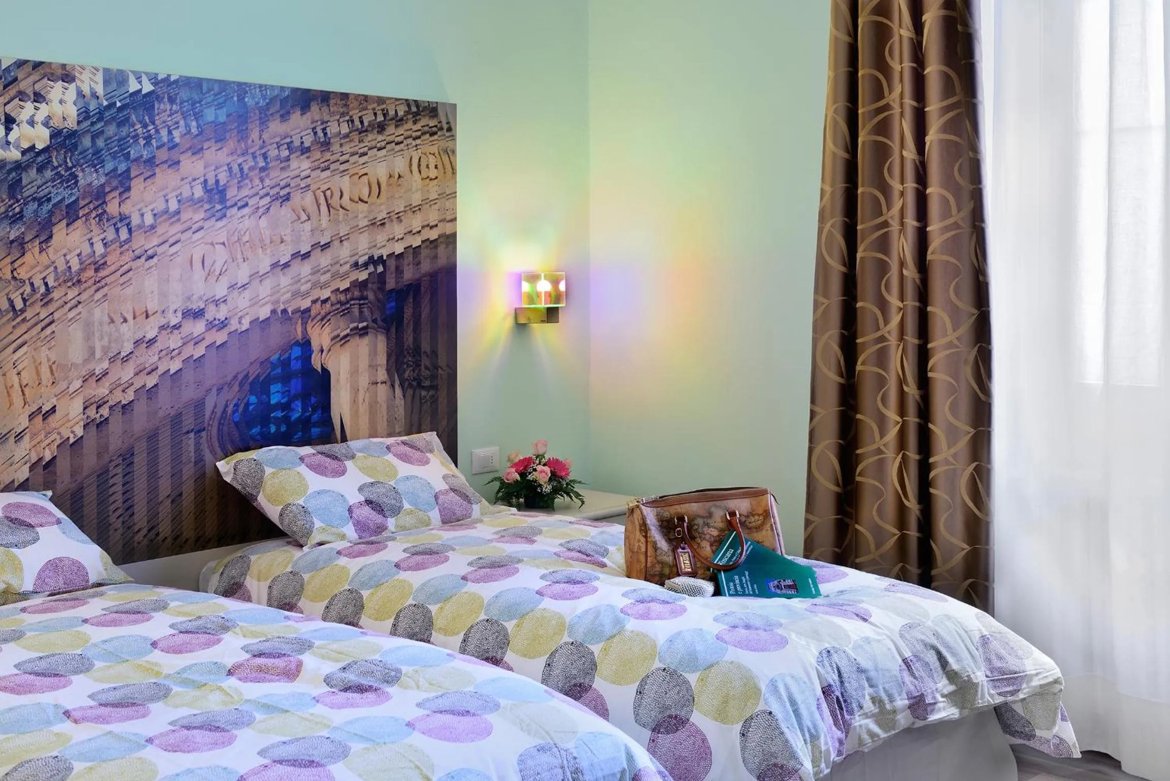 Decorative detail, Bed in SmArt Hotel Bartolini