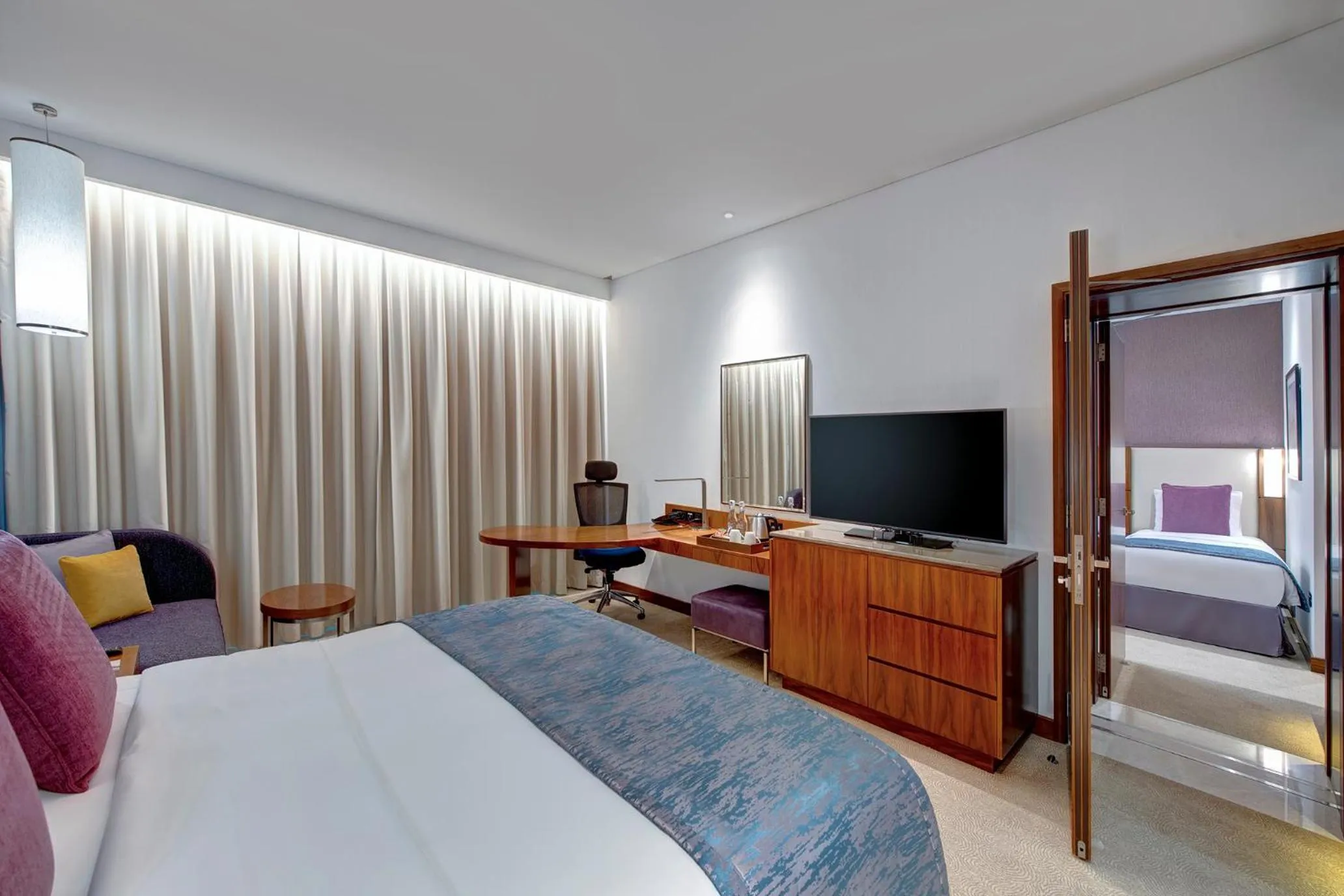 Bedroom, Bed in Crowne Plaza Muscat OCEC by IHG