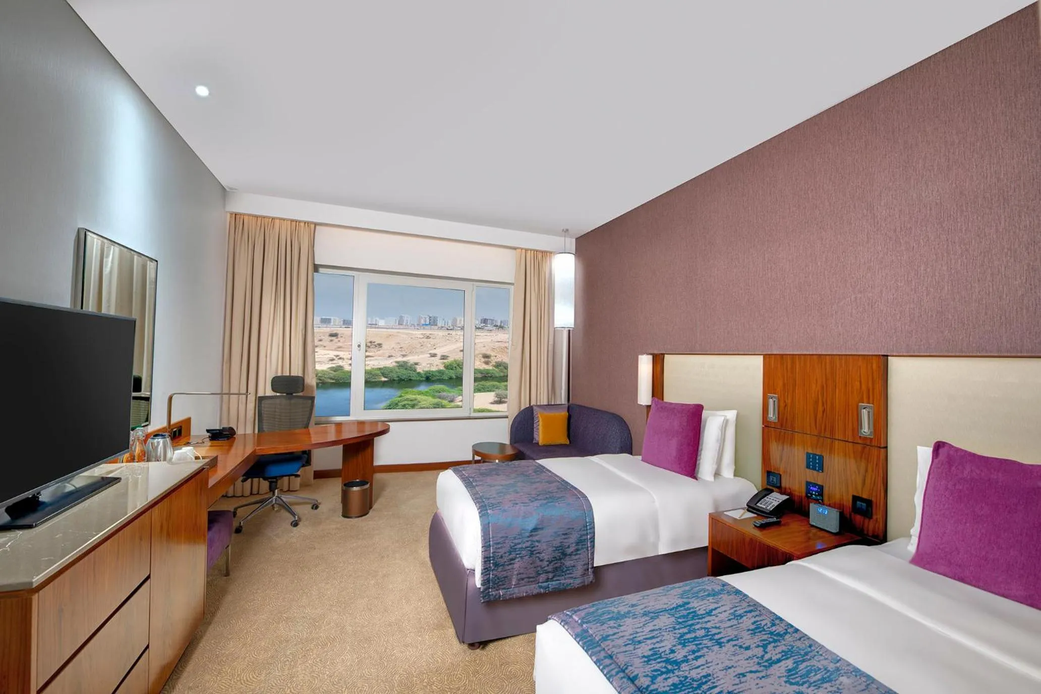 Photo of the whole room, Bed in Crowne Plaza Muscat OCEC by IHG