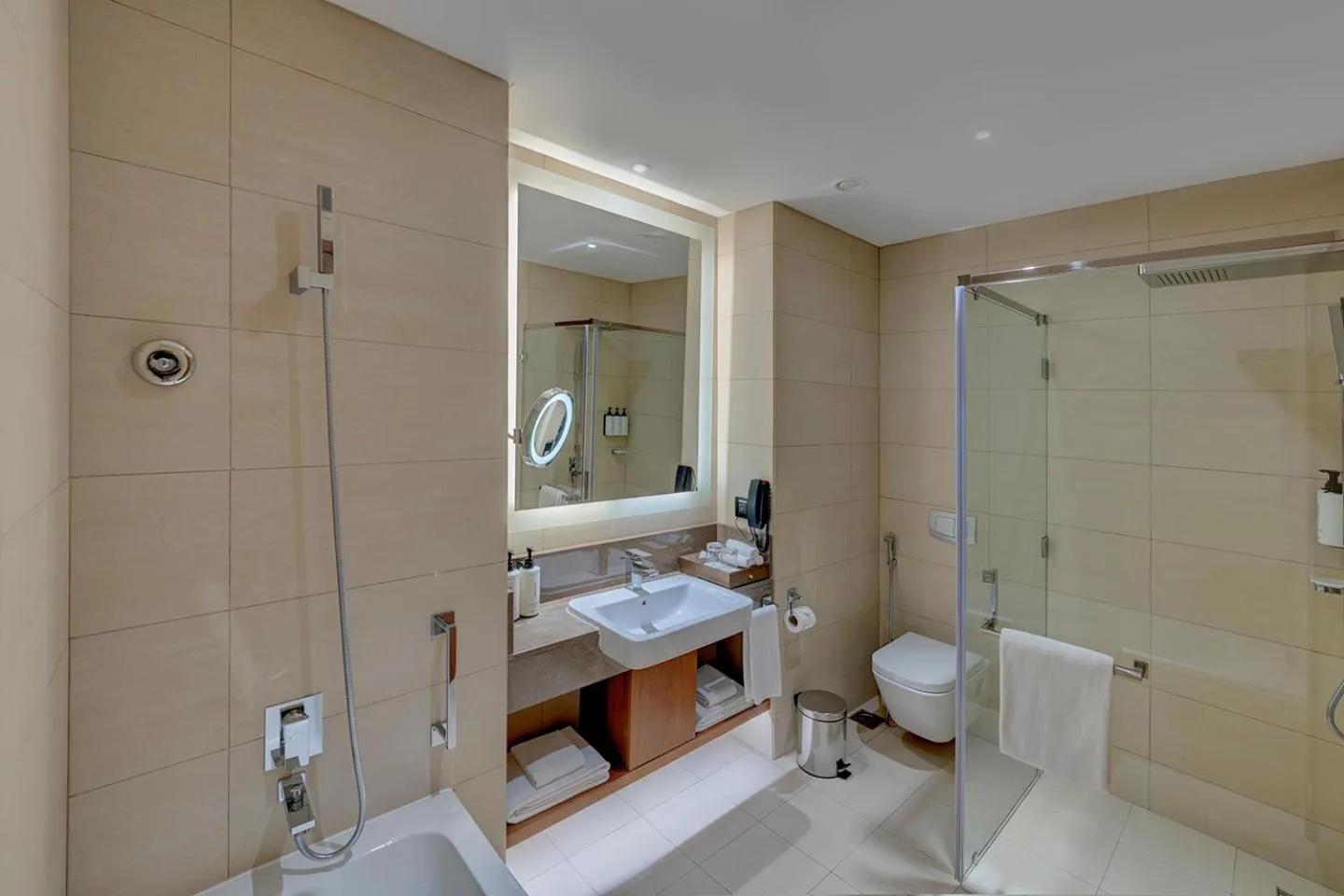 Bathroom in Crowne Plaza Muscat OCEC by IHG