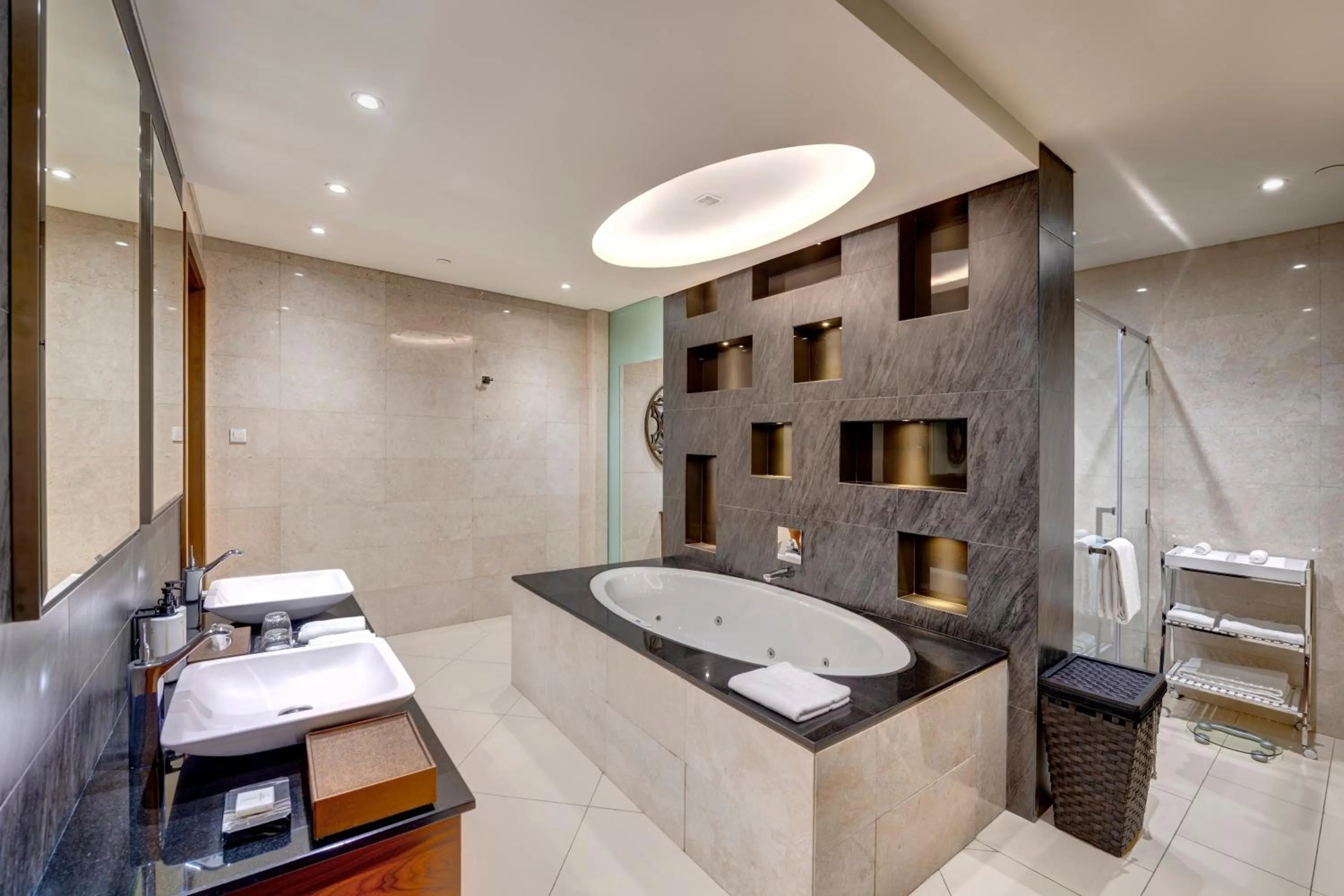 Bathroom in Crowne Plaza Muscat OCEC by IHG