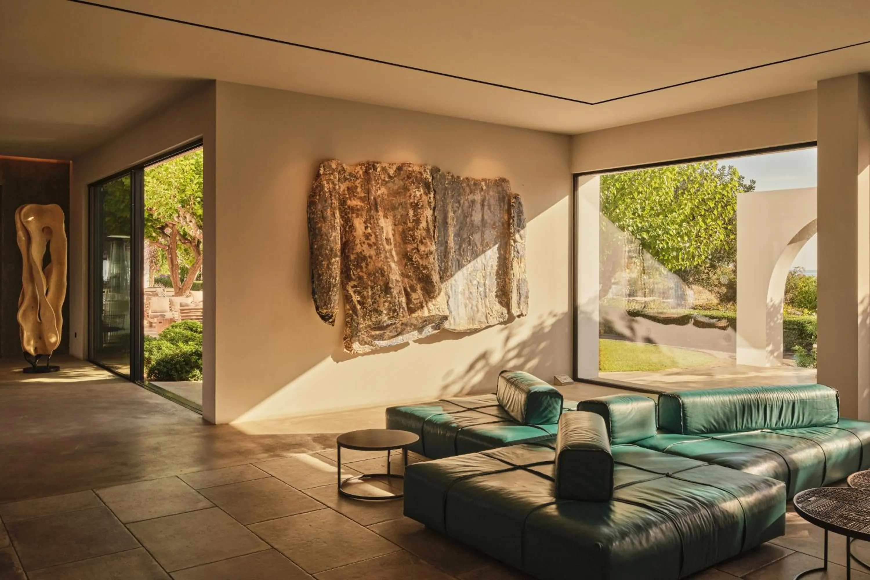 Lobby or reception in Minos Beach Art Hotel, a Member of Design Hotels