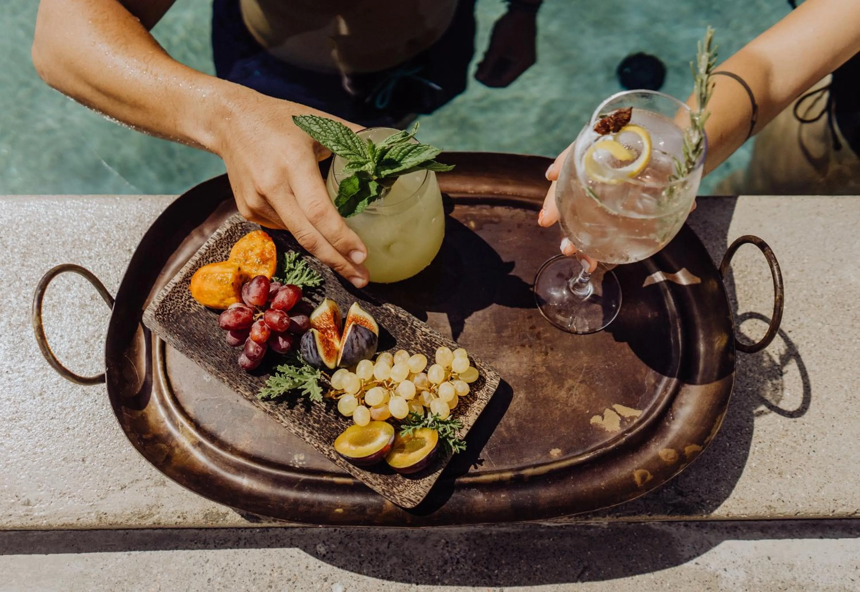 Swimming pool in Minos Beach Art Hotel, a Member of Design Hotels