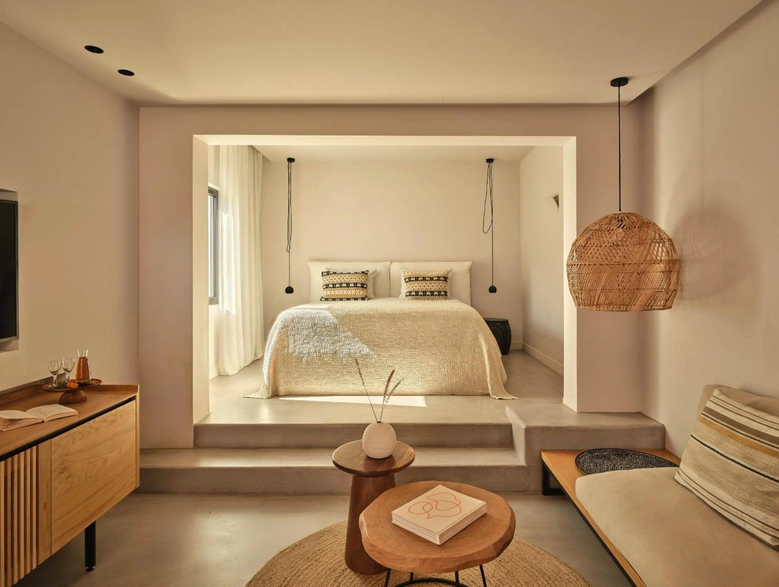 Photo of the whole room, Bed in Minos Beach Art Hotel, a Member of Design Hotels