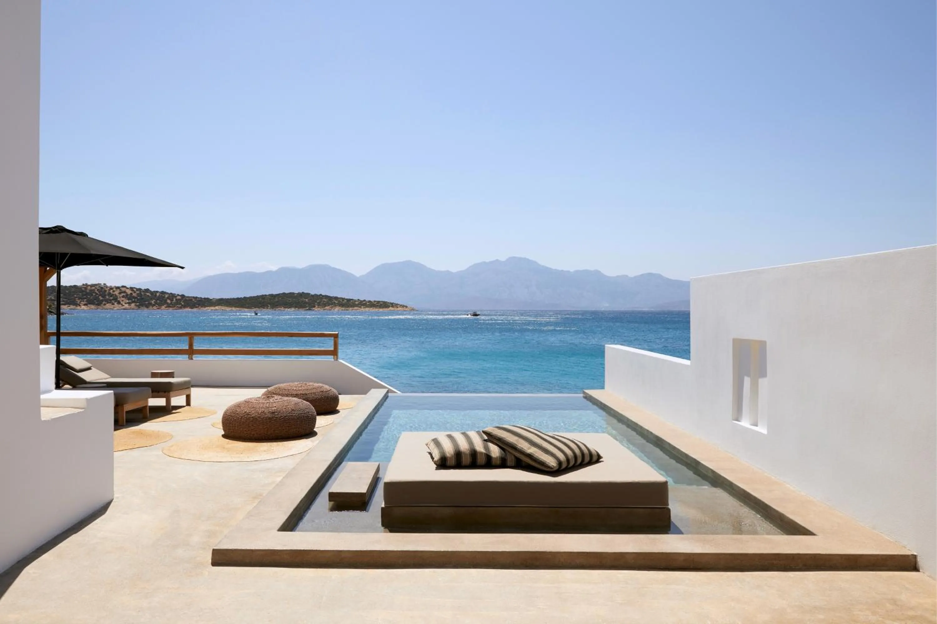 Swimming pool in Minos Beach Art Hotel, a Member of Design Hotels