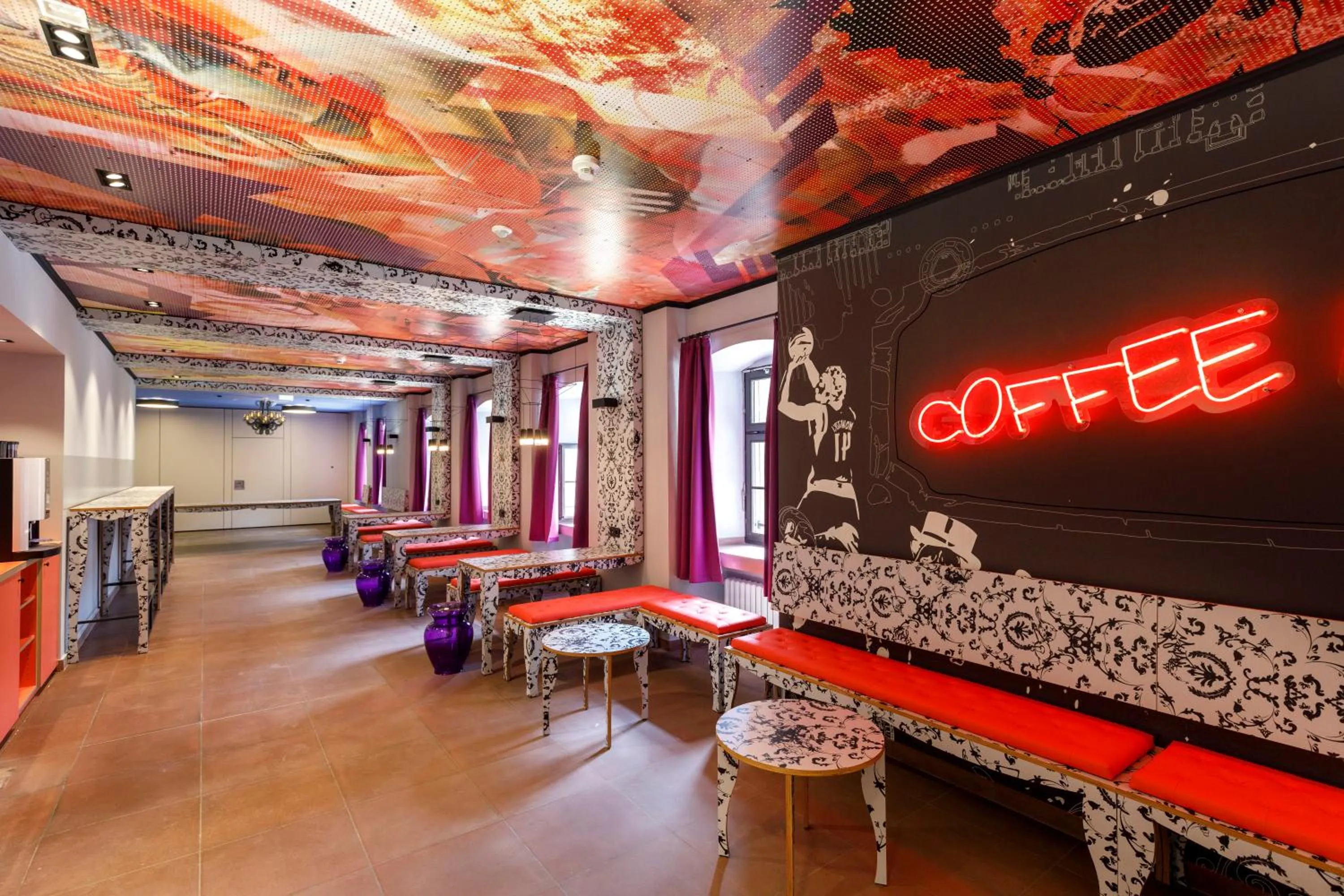 Lounge or bar in Youth Hostel Würzburg