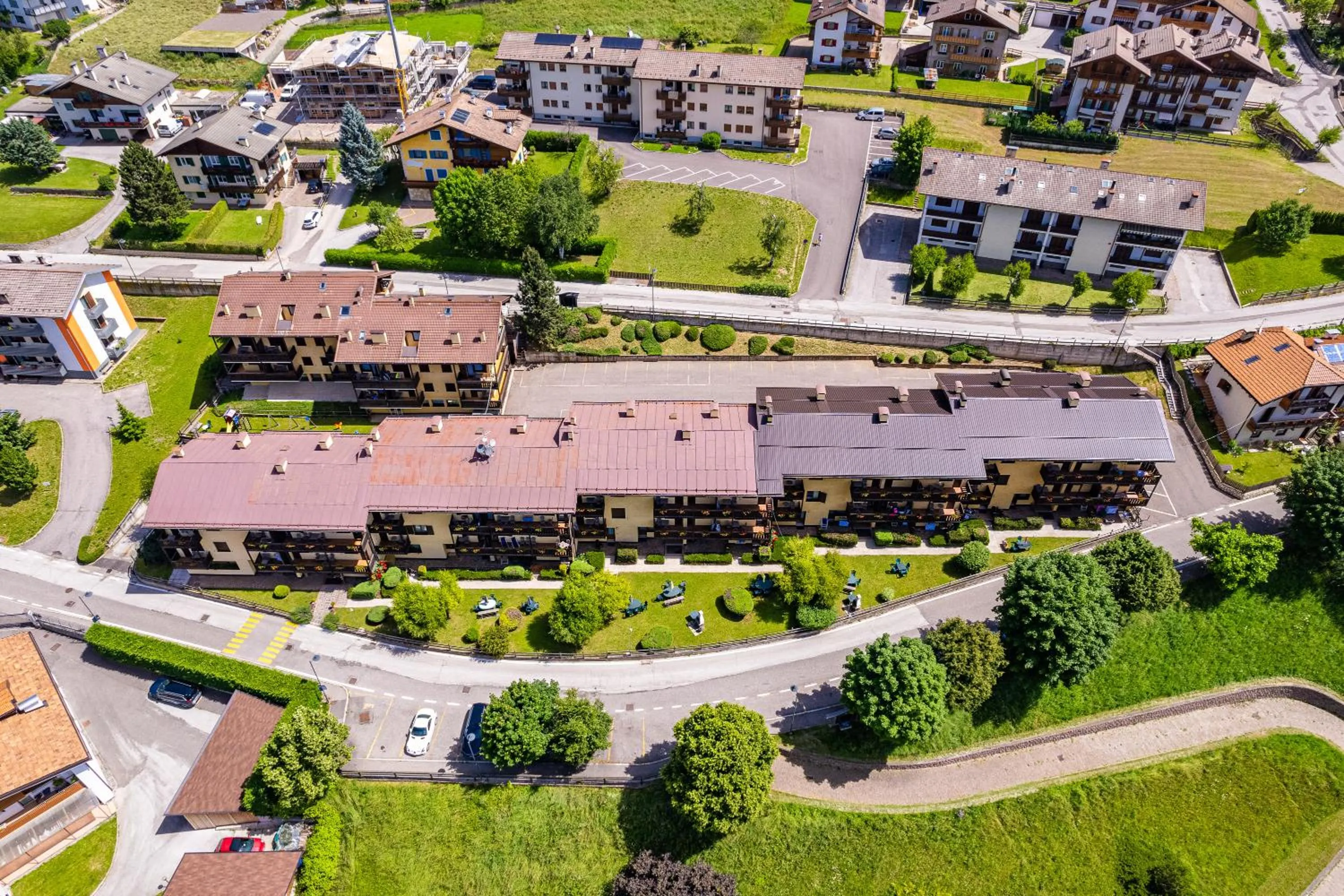 Bird's eye view in Residence Lagorai