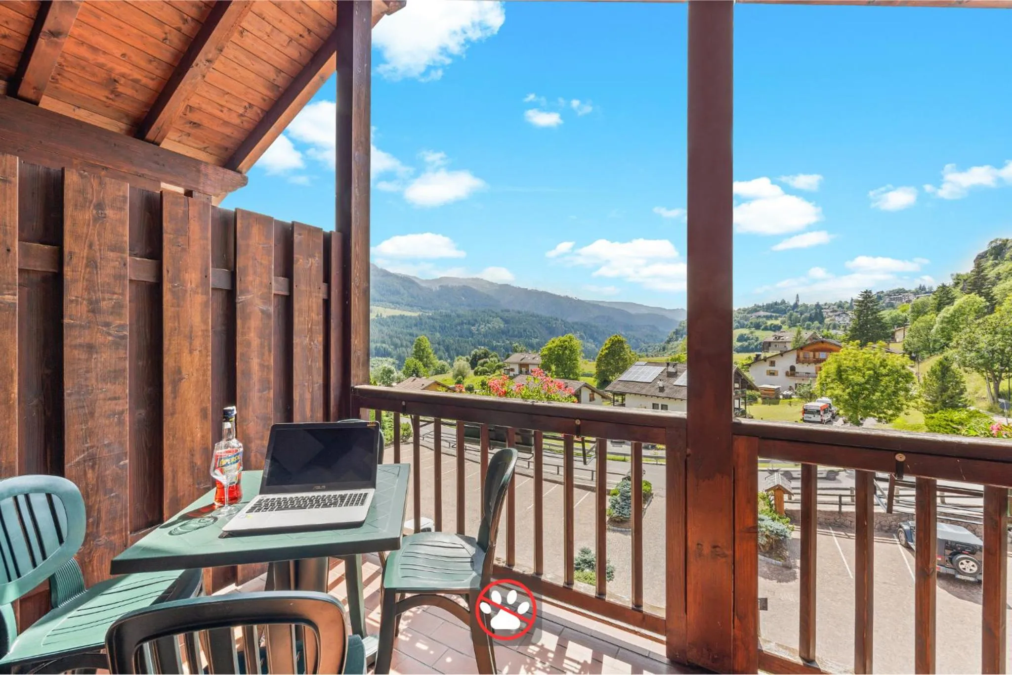 Balcony/Terrace in Aparthotel Des Alpes