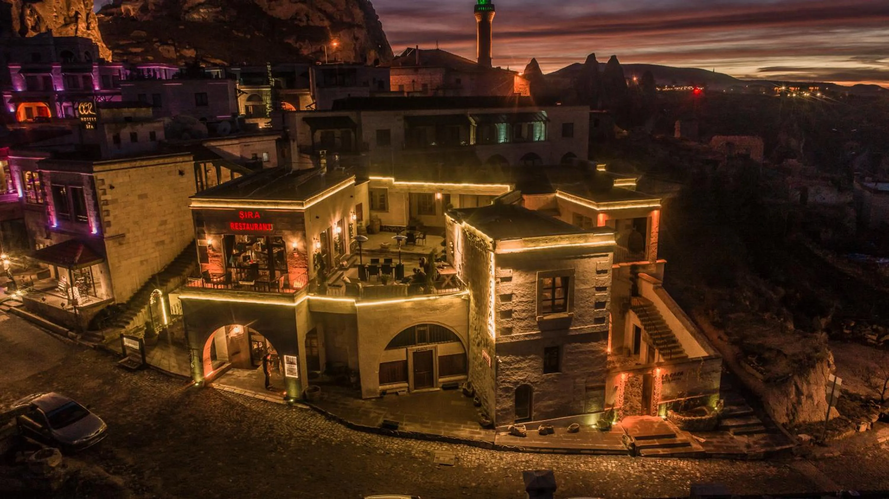 Property building in La Casa Cave Hotel