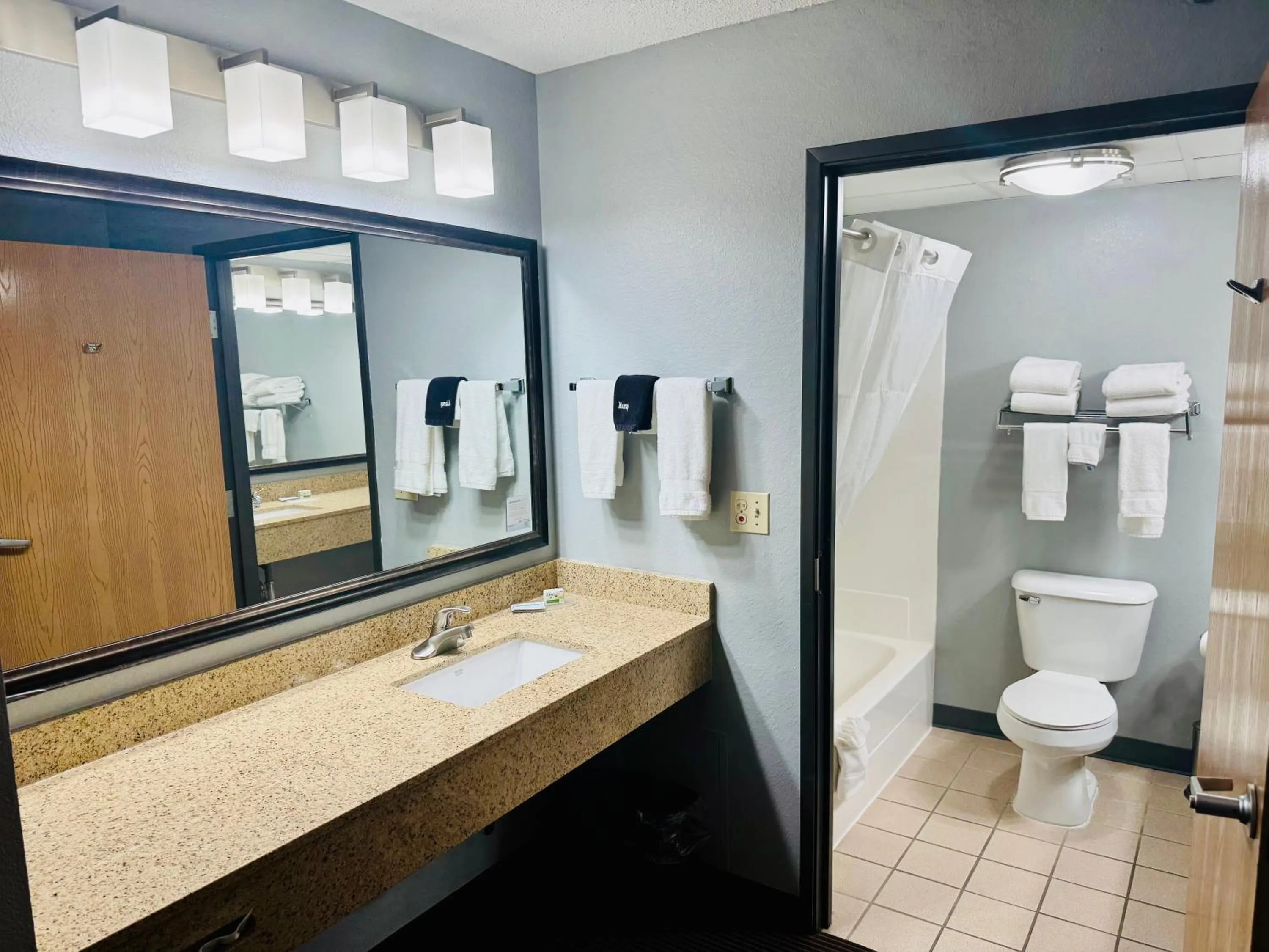 Shower in AmericInn by Wyndham Stillwater