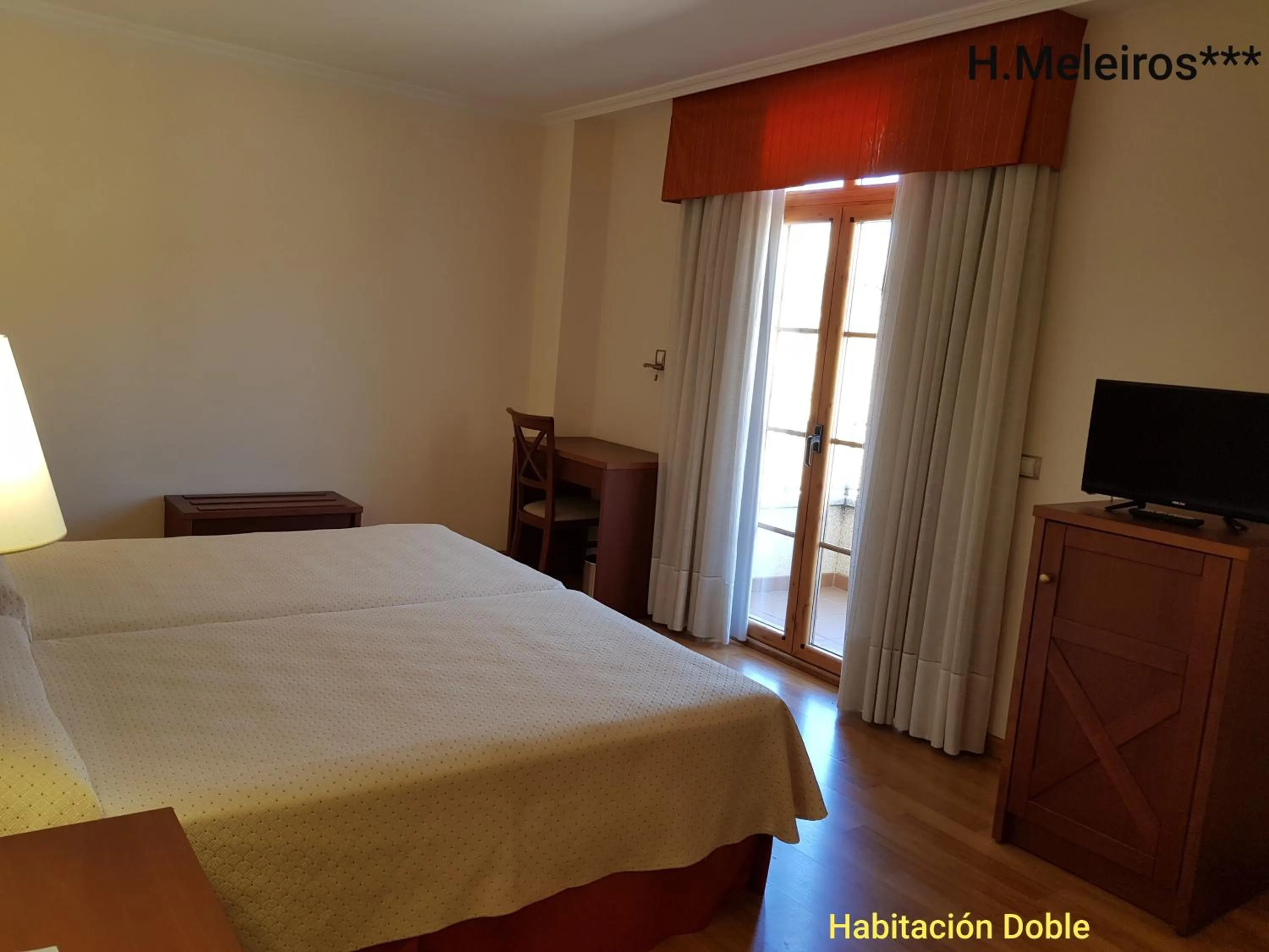 Bed in Hotel Meleiros