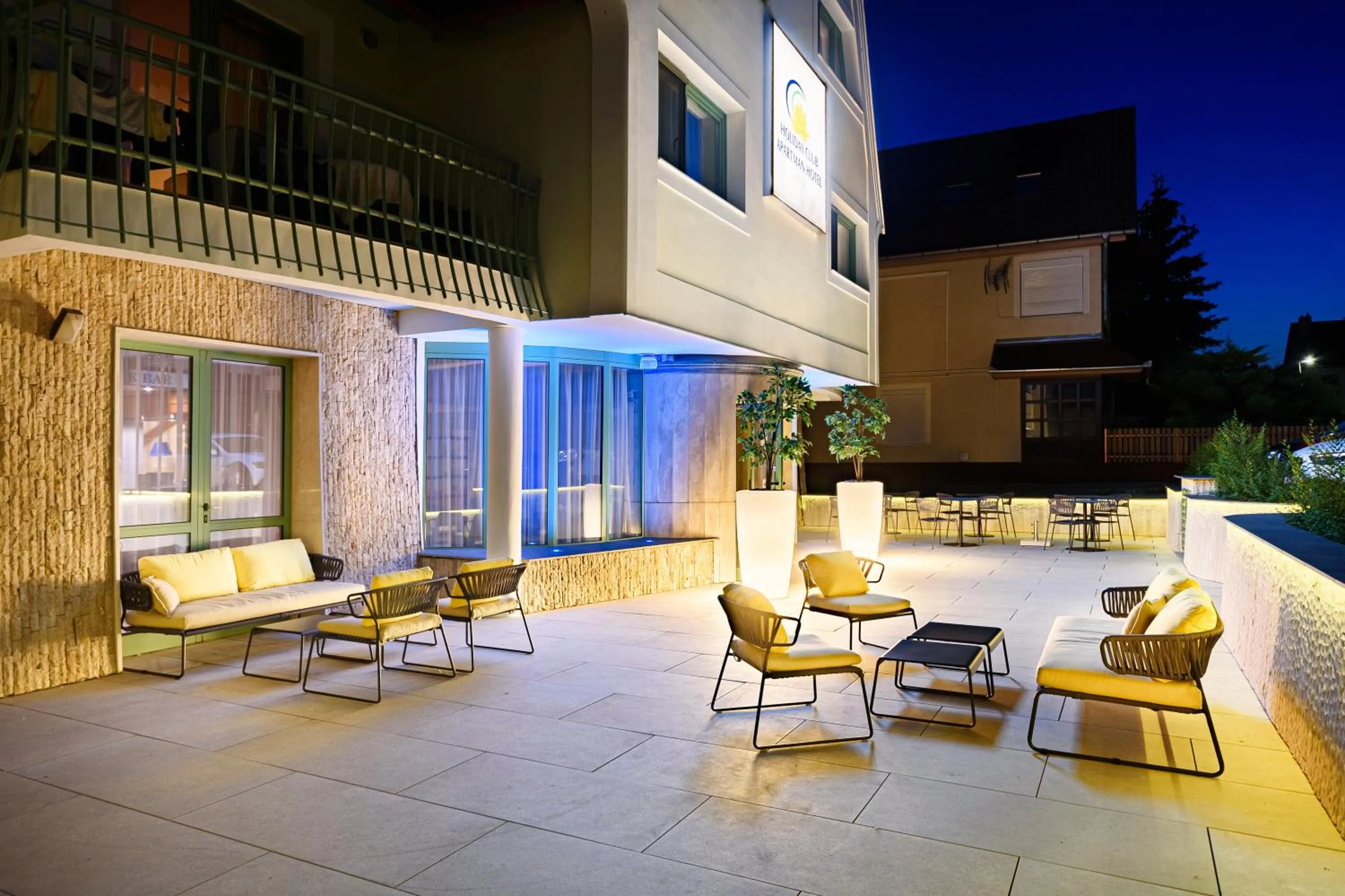 Patio in Holiday Club Apartman Hotel