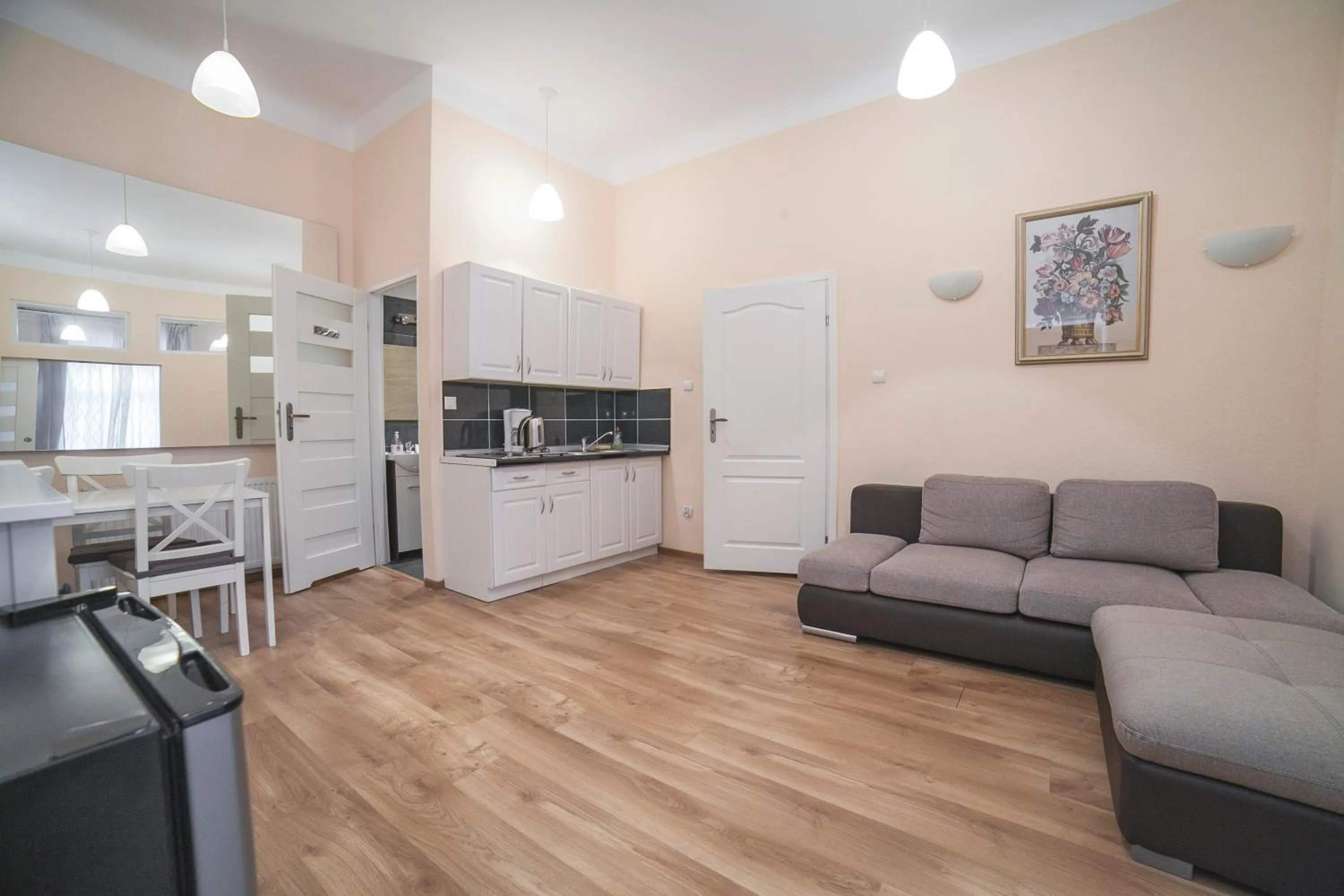 Kitchen or kitchenette in Residence B&B La Fontaine Aparthotel