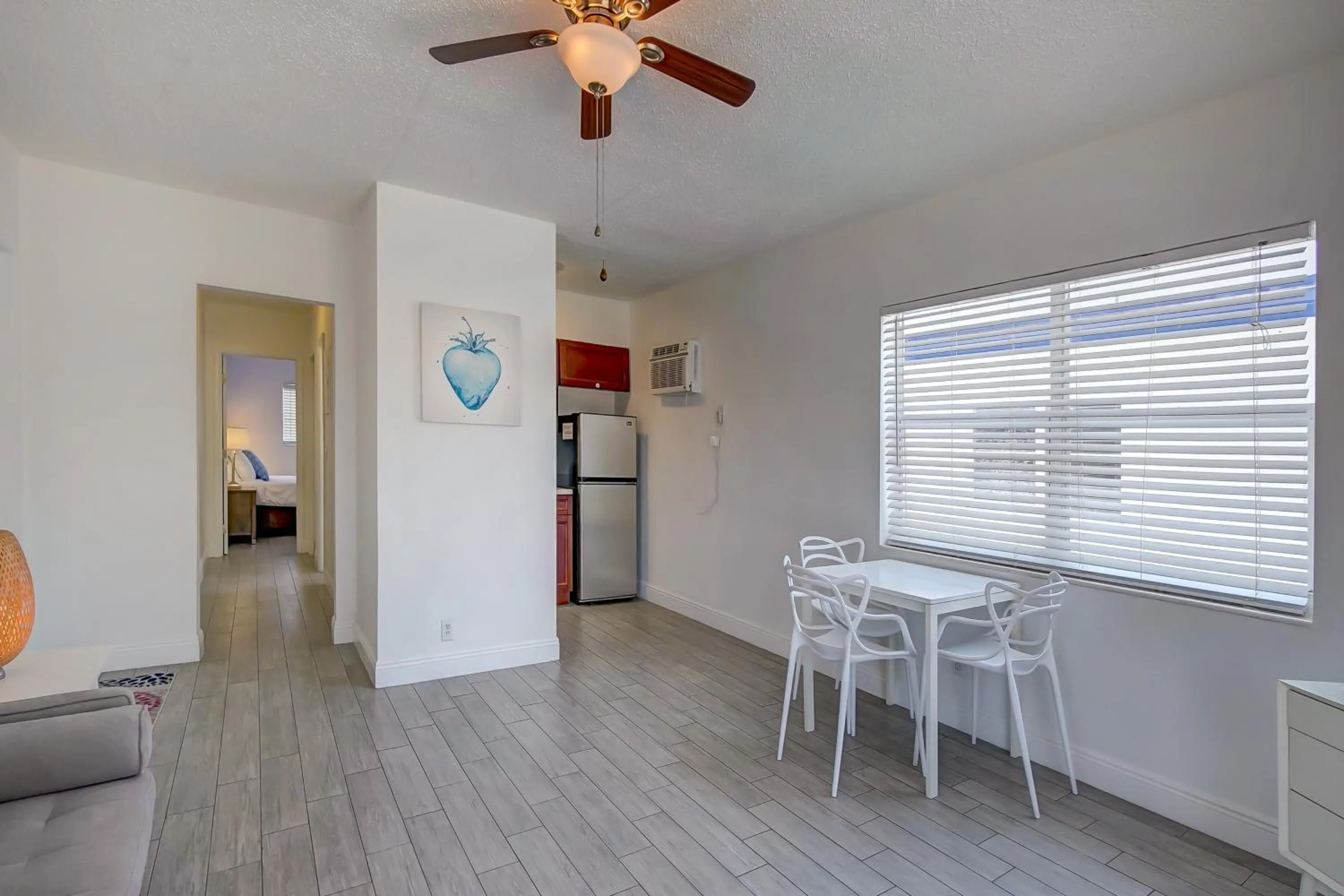 Dining area in Blue Strawberry by the Sea