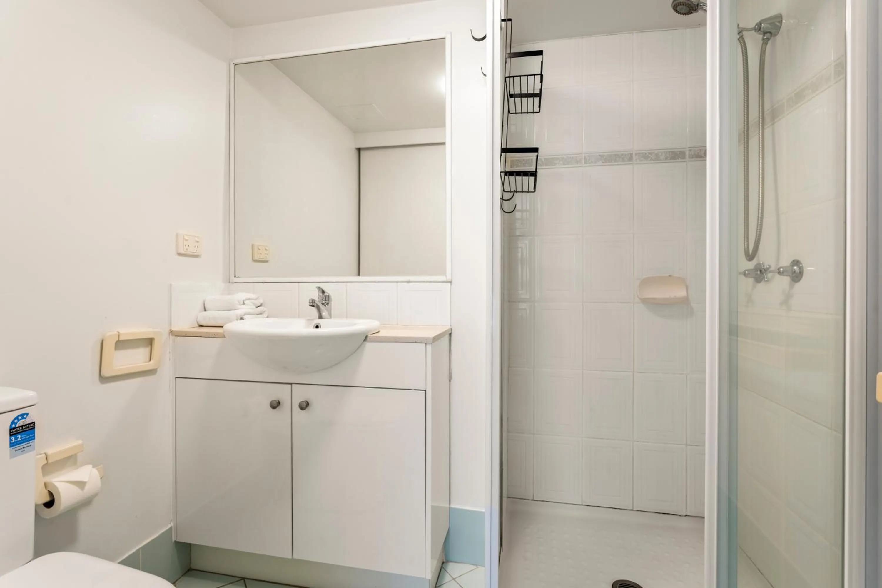 Shower in Kirra Palms Holiday Apartments