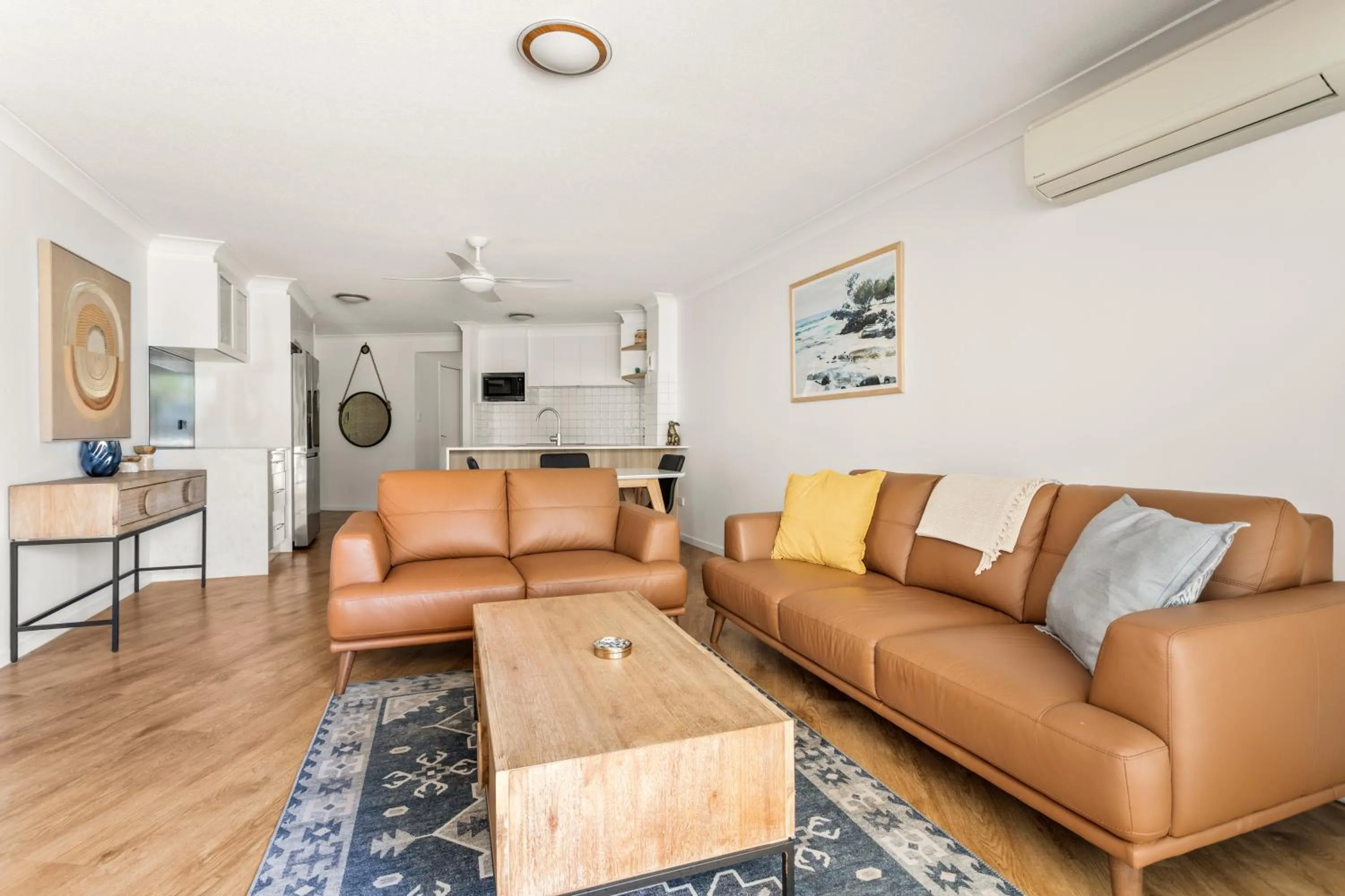 Living room in Kirra Palms Holiday Apartments
