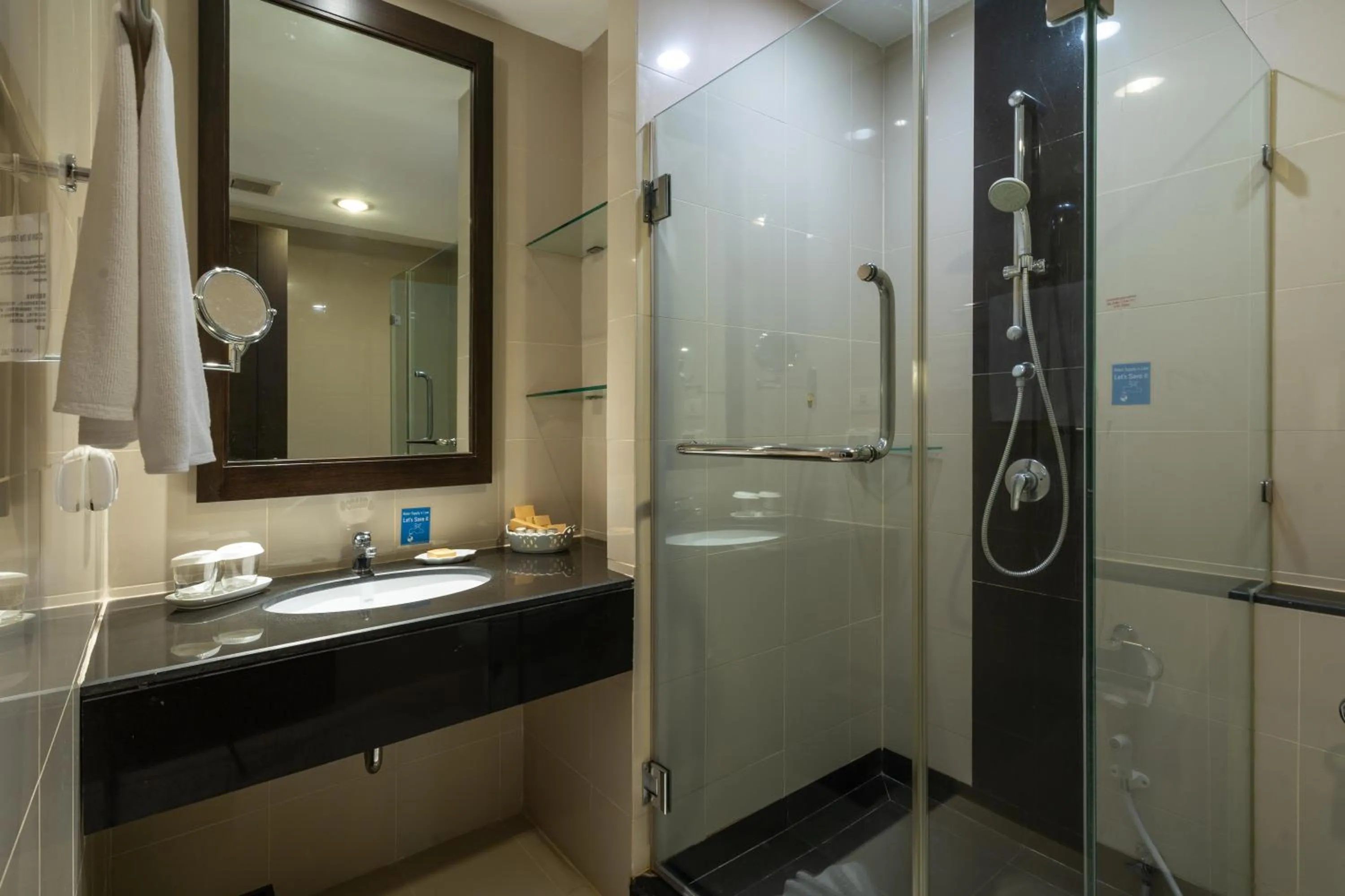 Shower in Cape Racha Hotel