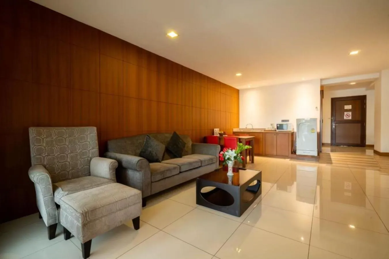 Living room in Baywalk Residence Pattaya