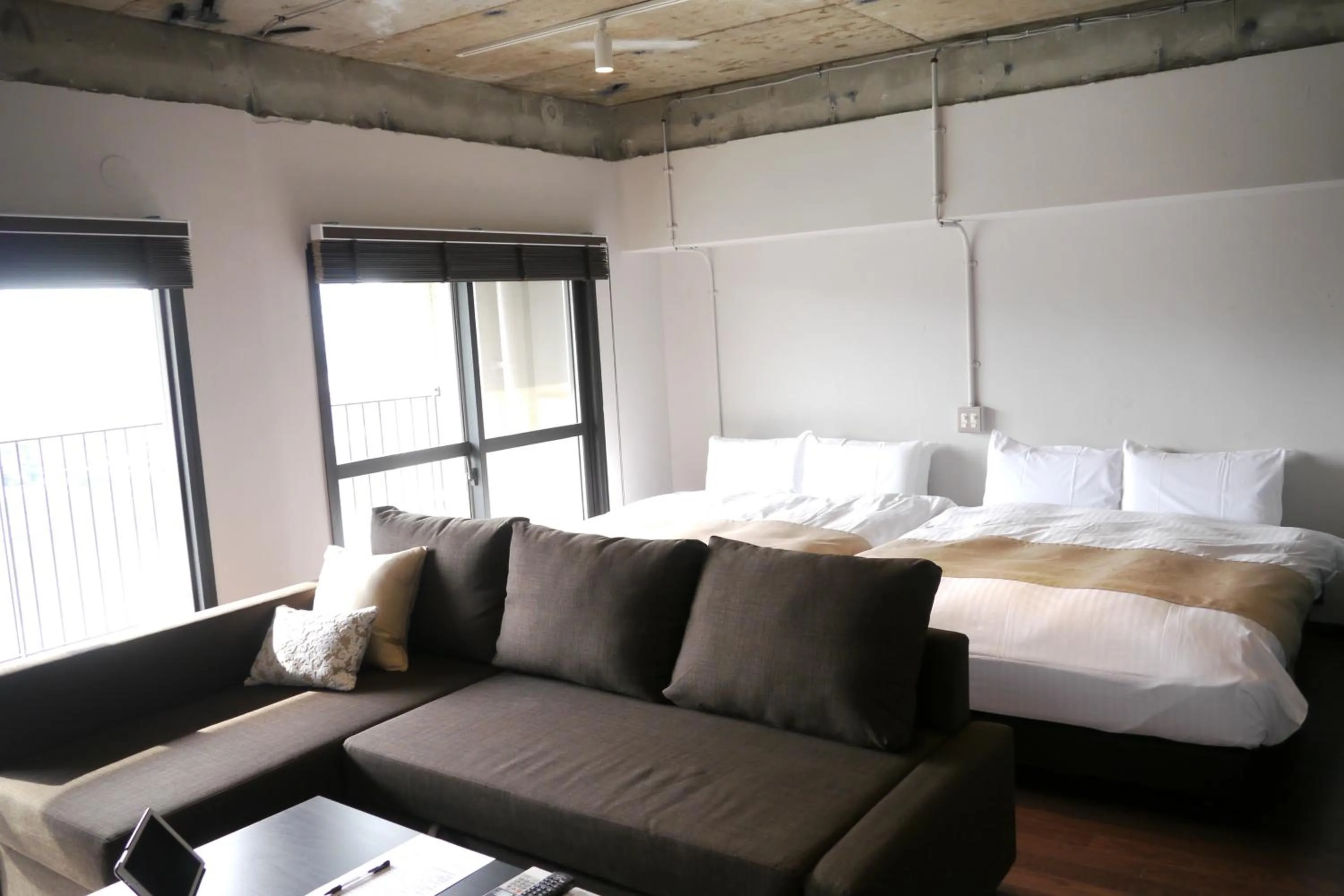 Bed in A Good Day Fukuoka Riverside