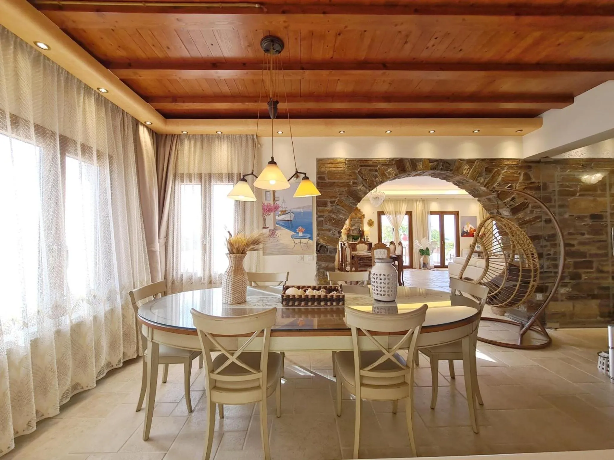 Dining area in Villa Pari Manda