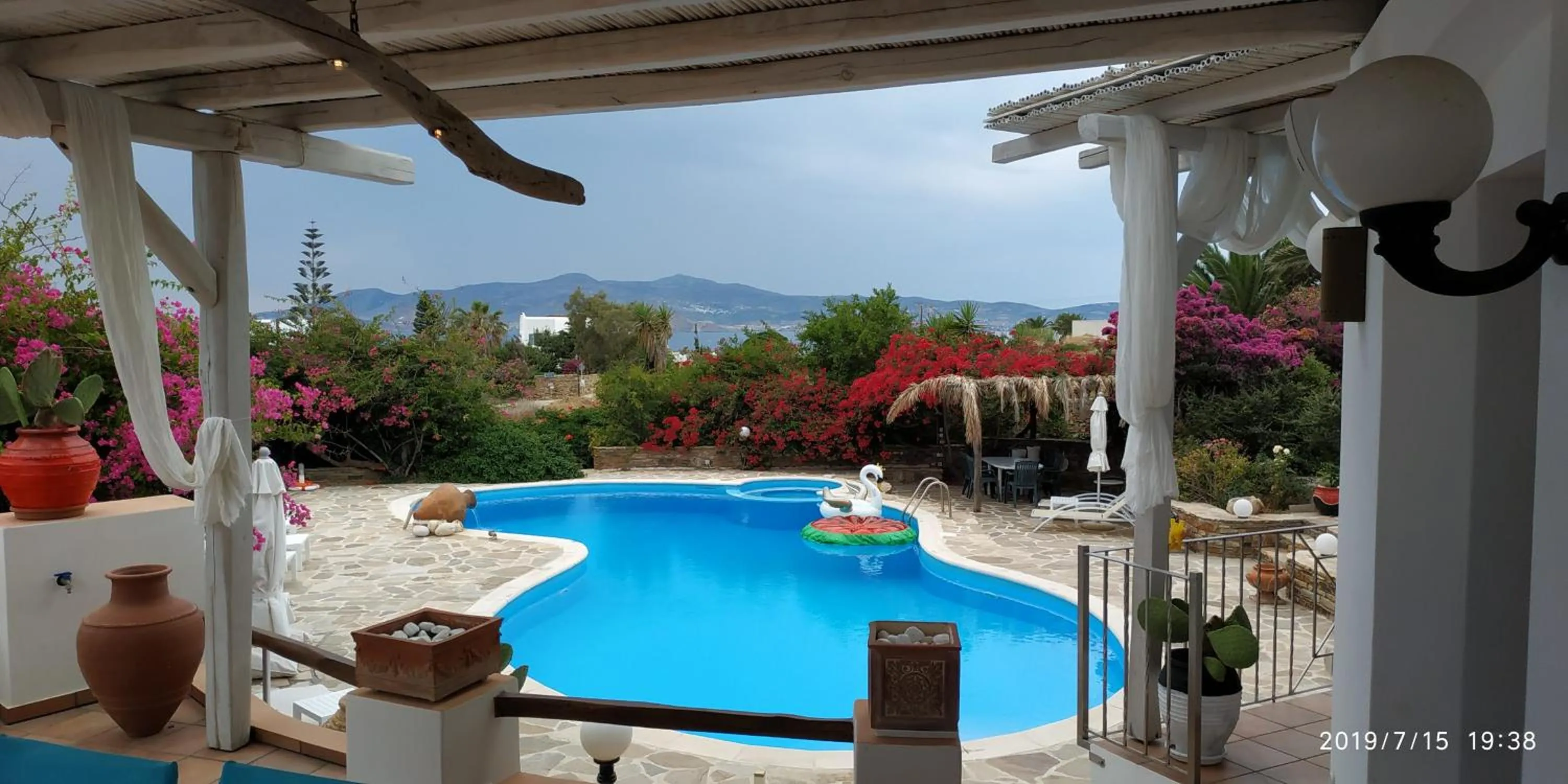 Pool view in Villa Pari Manda