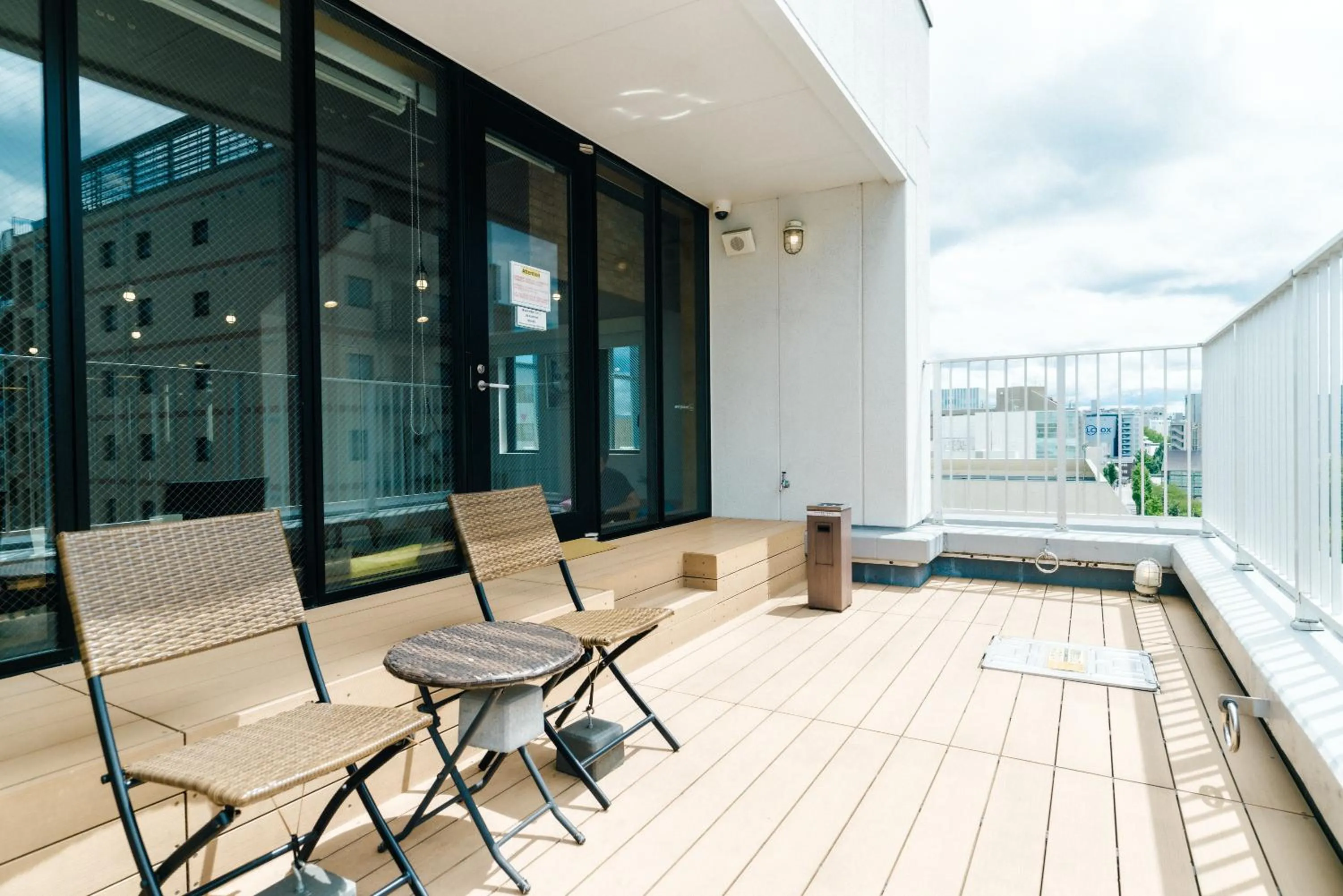Balcony/Terrace in WeBase Hakata Hostel