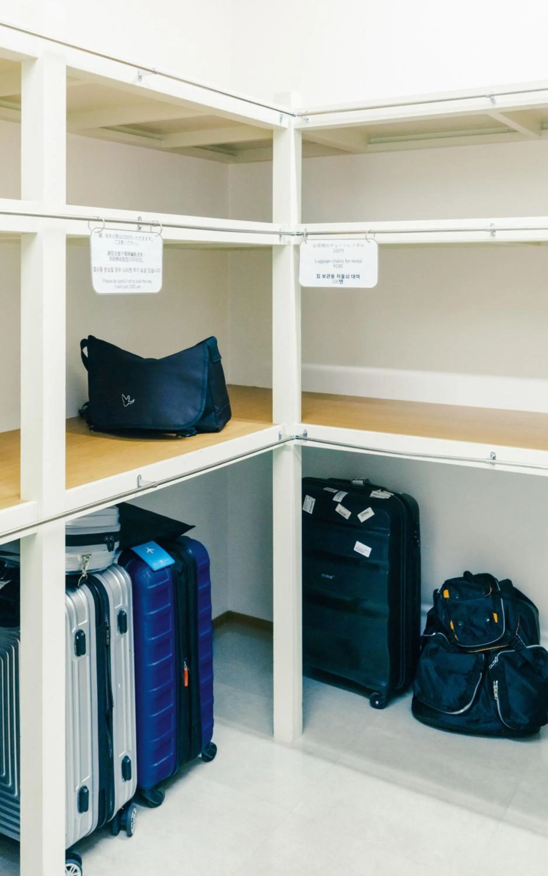 Lobby or reception in WeBase Hakata Hostel