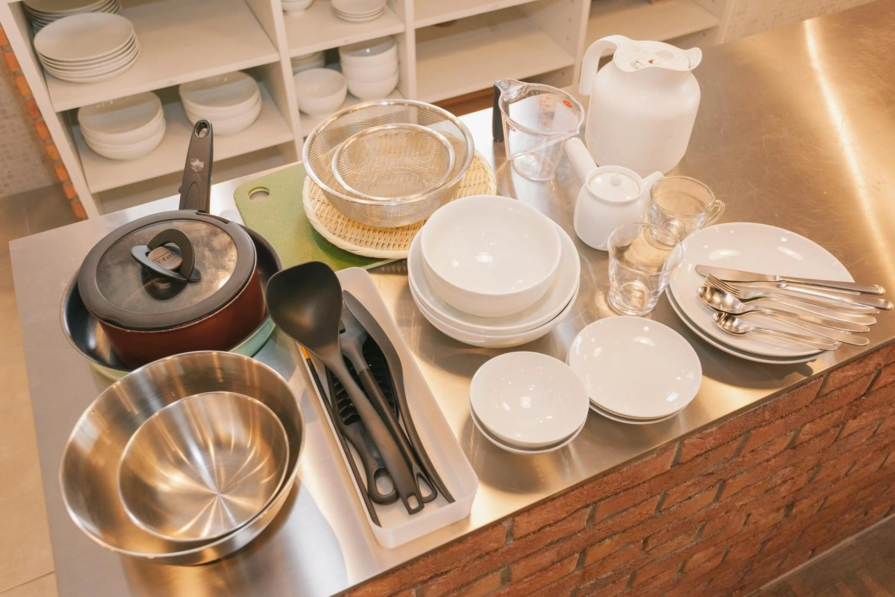 Communal lounge/ TV room in WeBase Hakata Hostel