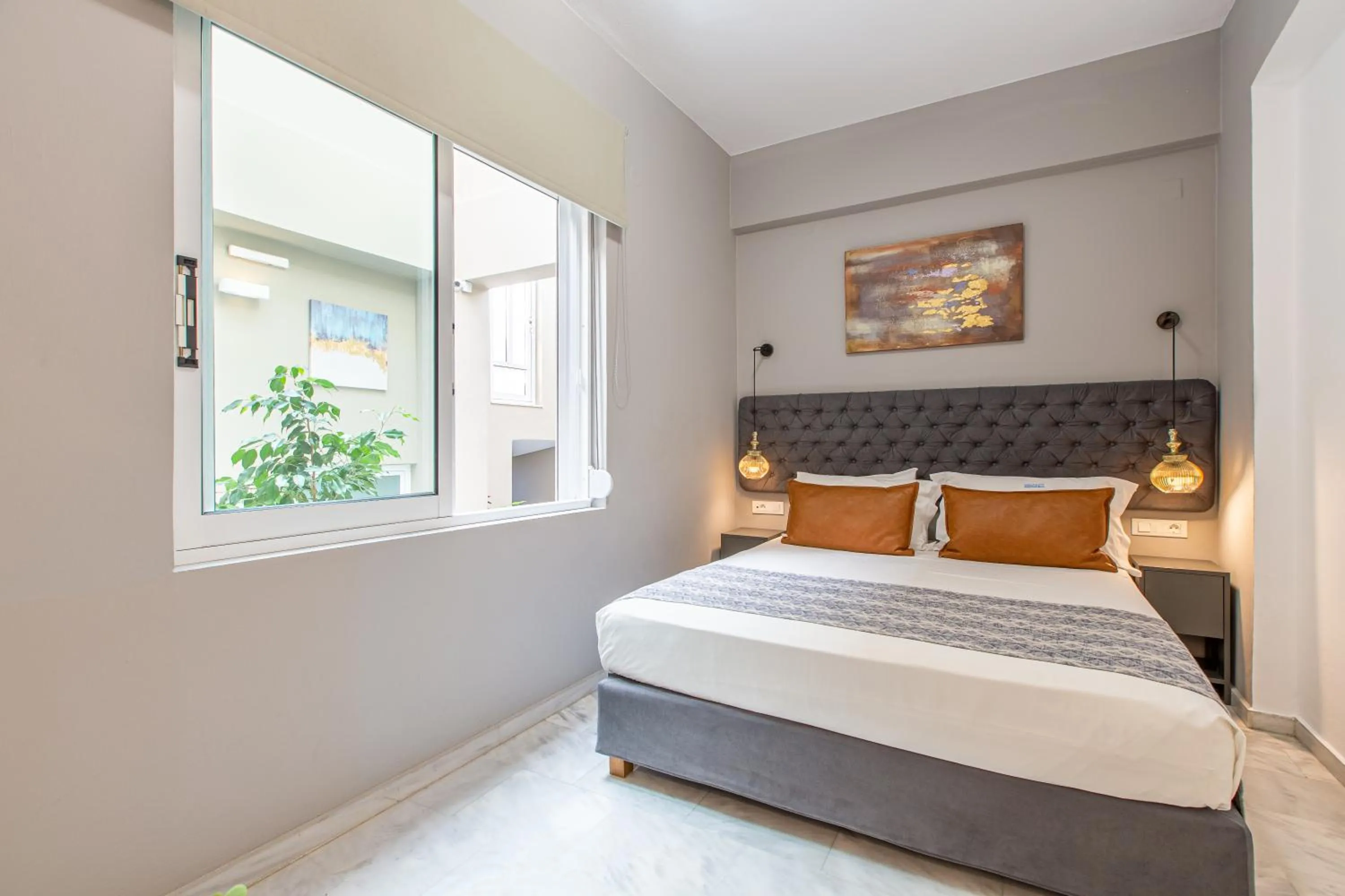 Bed in Minaret Suites and Apartments