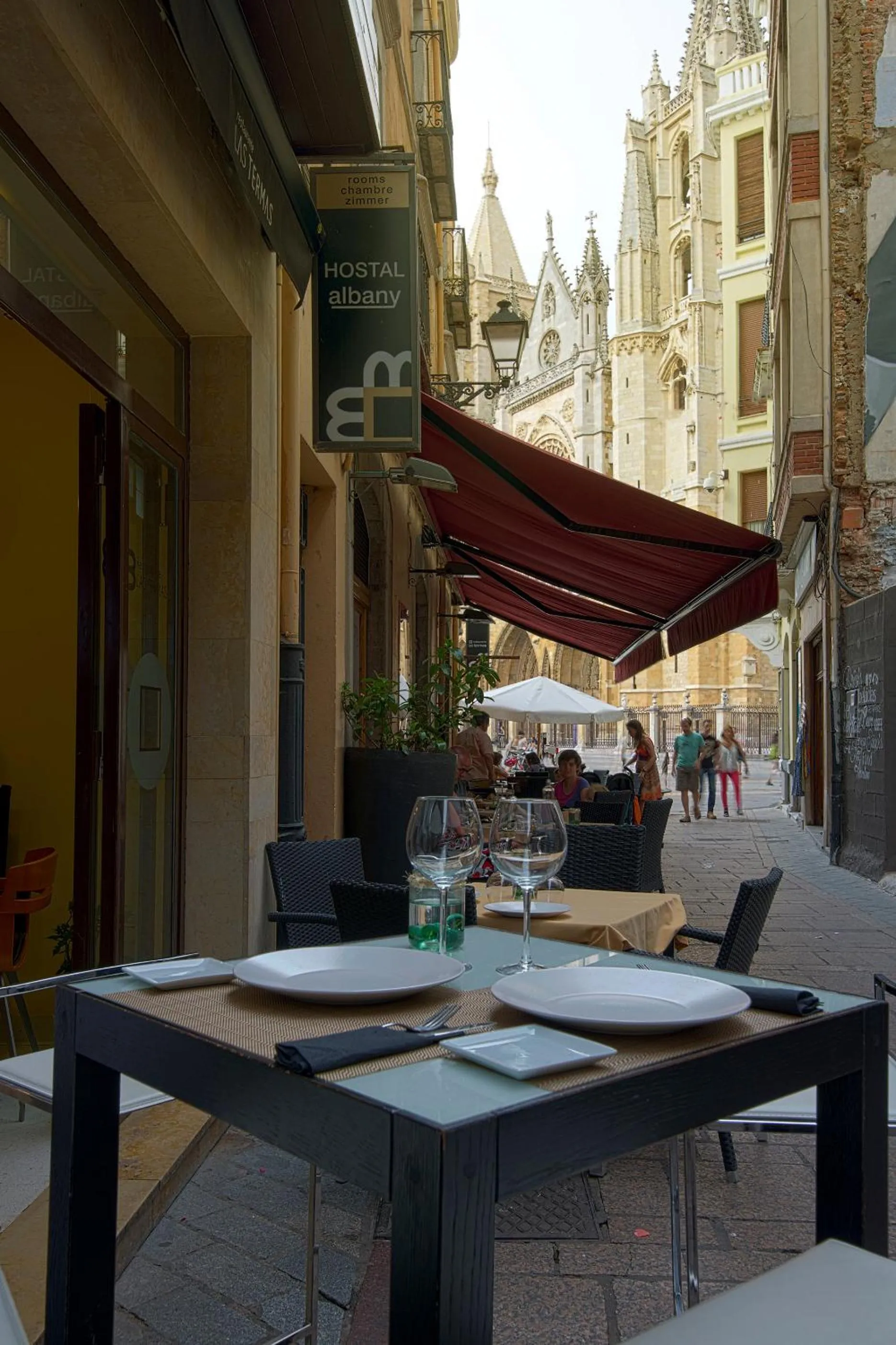 Lobby or reception in Hostal Albany