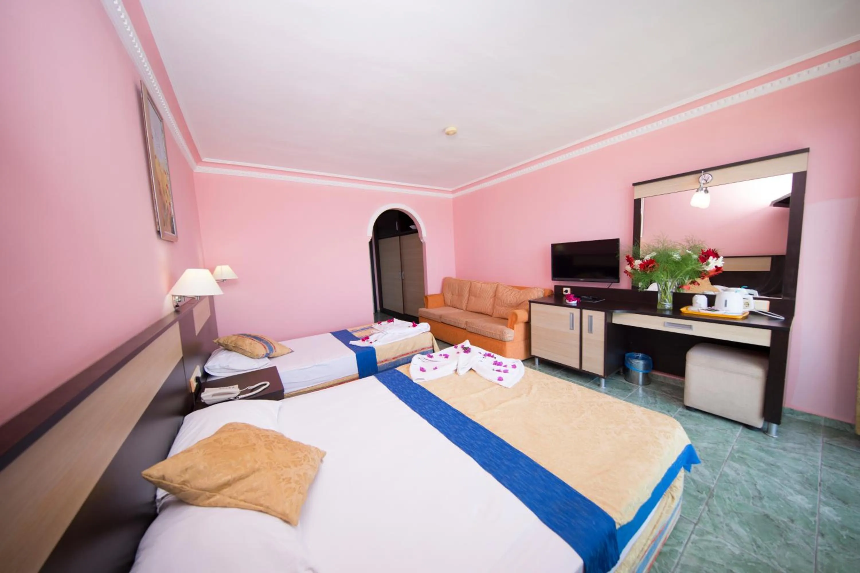 Decorative detail, Bed in First Class Hotel - All Inclusive