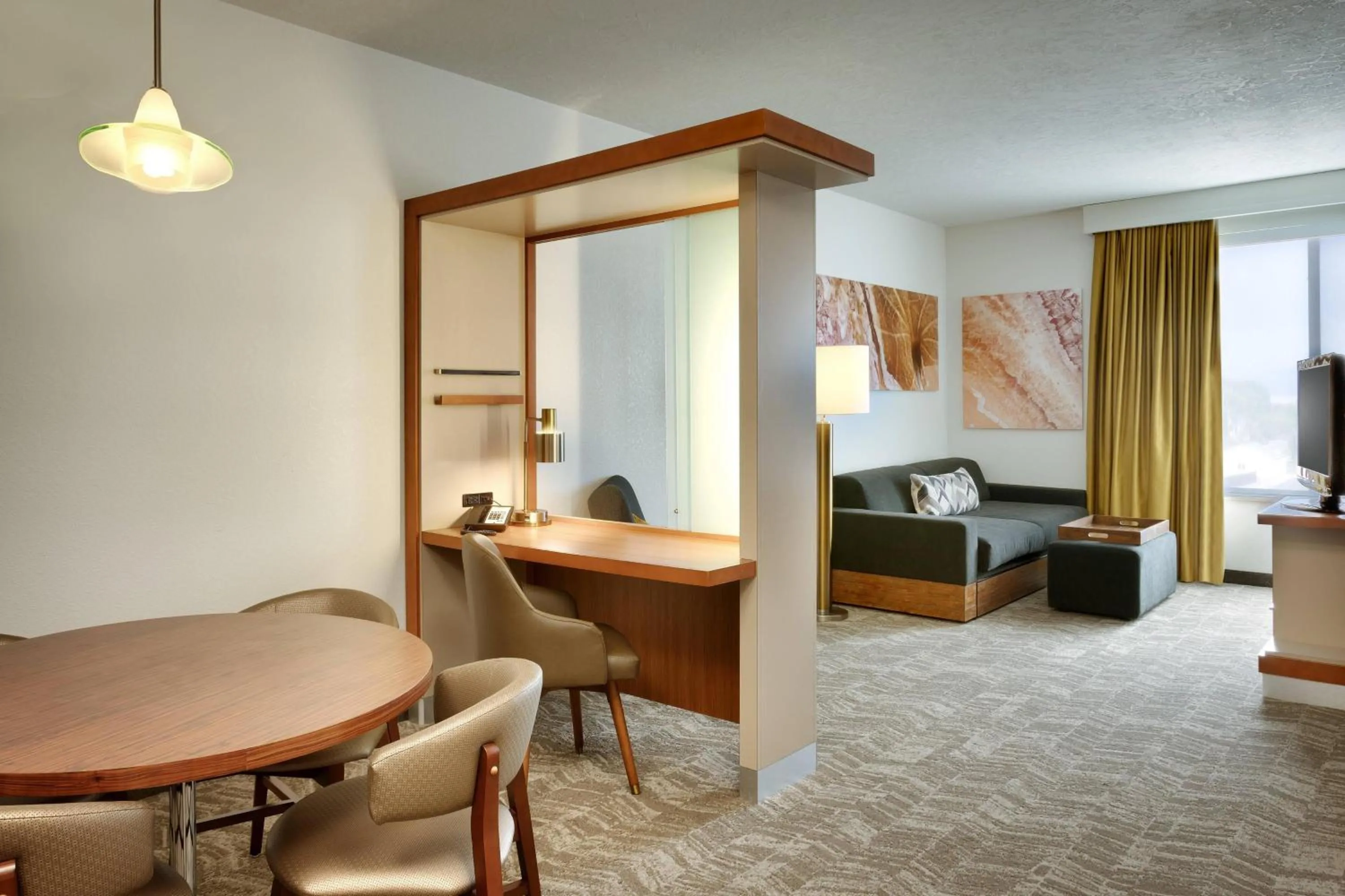 Living room, Bed in Springhill Suites by Marriott Vernal