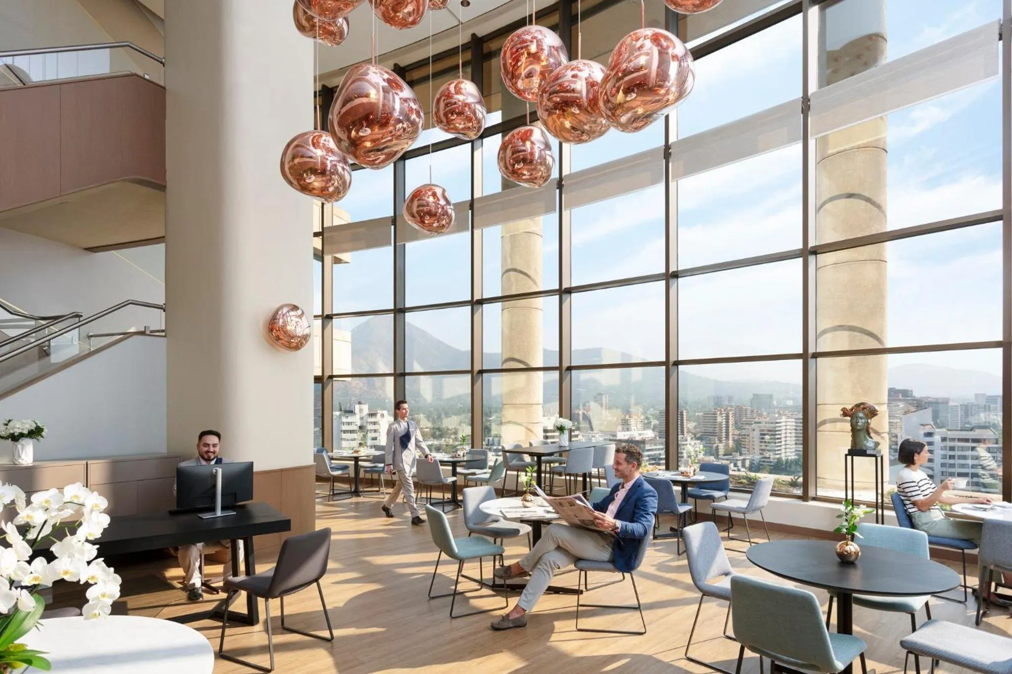 Lobby or reception in Mandarin Oriental, Santiago