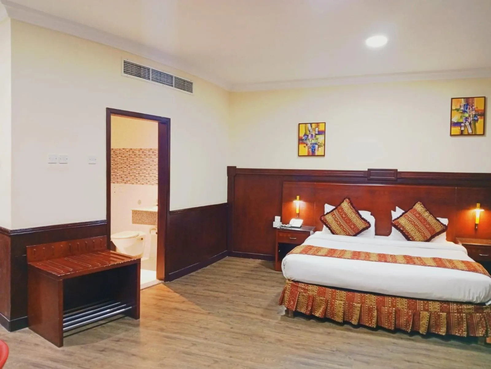 Bed in Ramee California Hotel