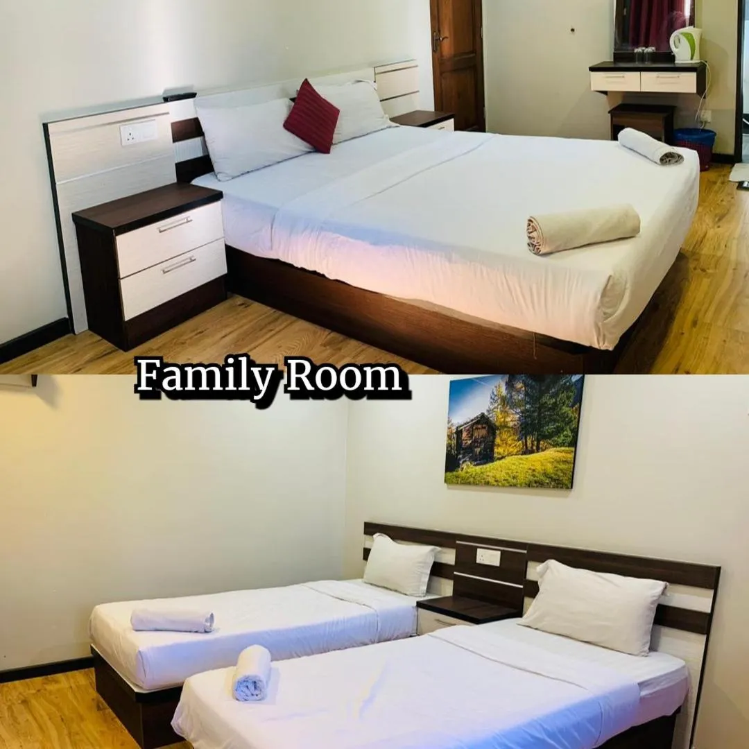 Bed in Zermatt Hotel