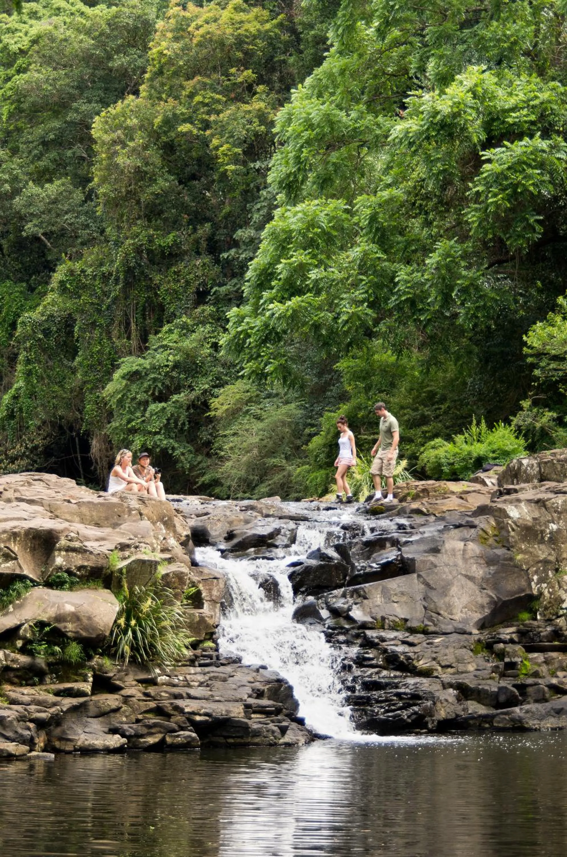 Hiking in Narrows Escape Rainforest Retreat