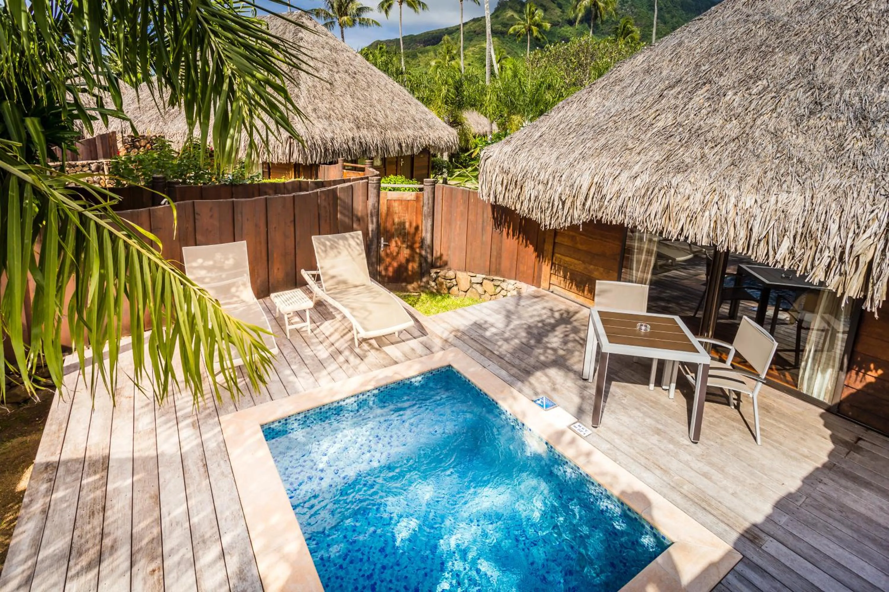 Patio in Manava Beach Resort & Spa Moorea