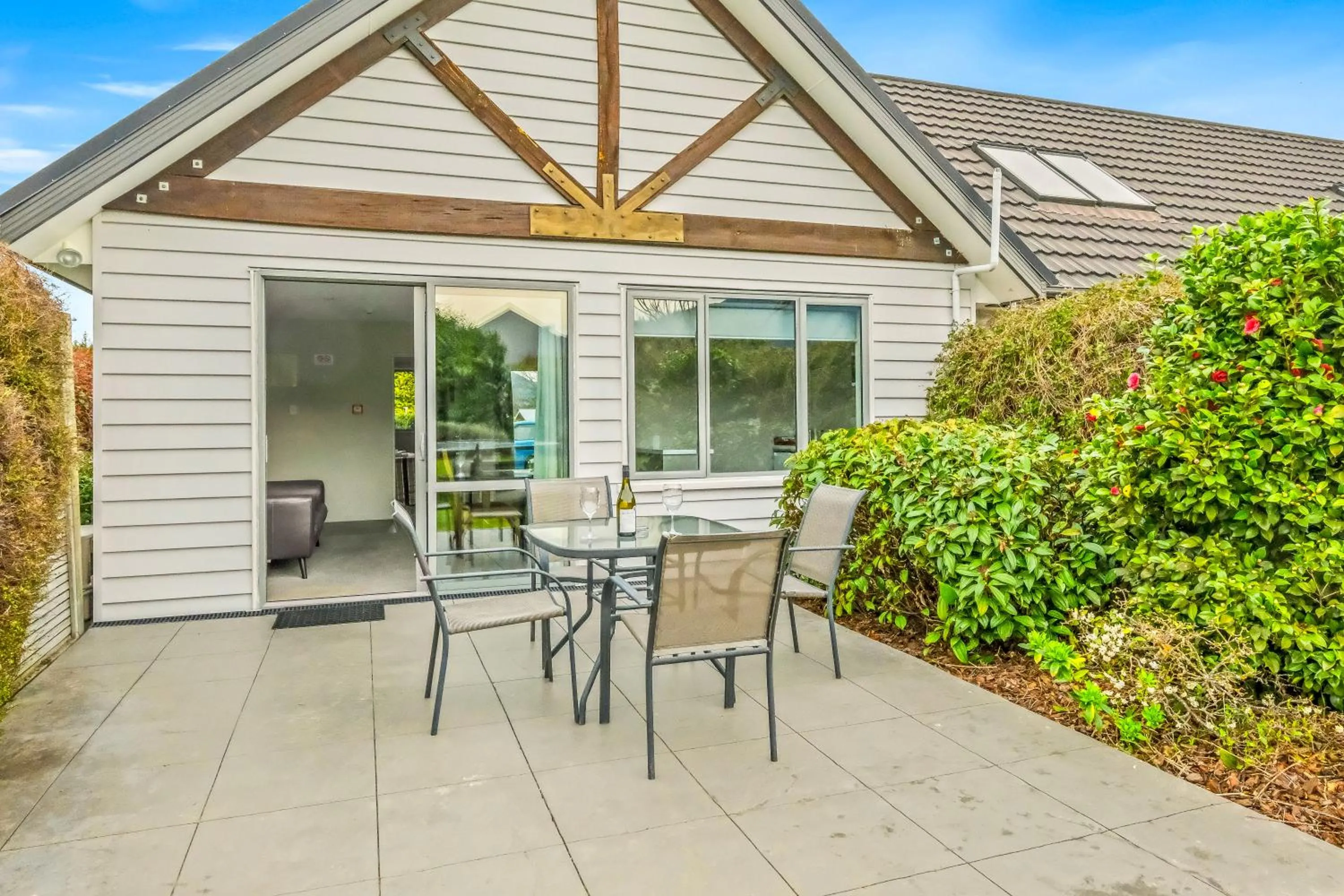 Patio in Hanmer Apartments
