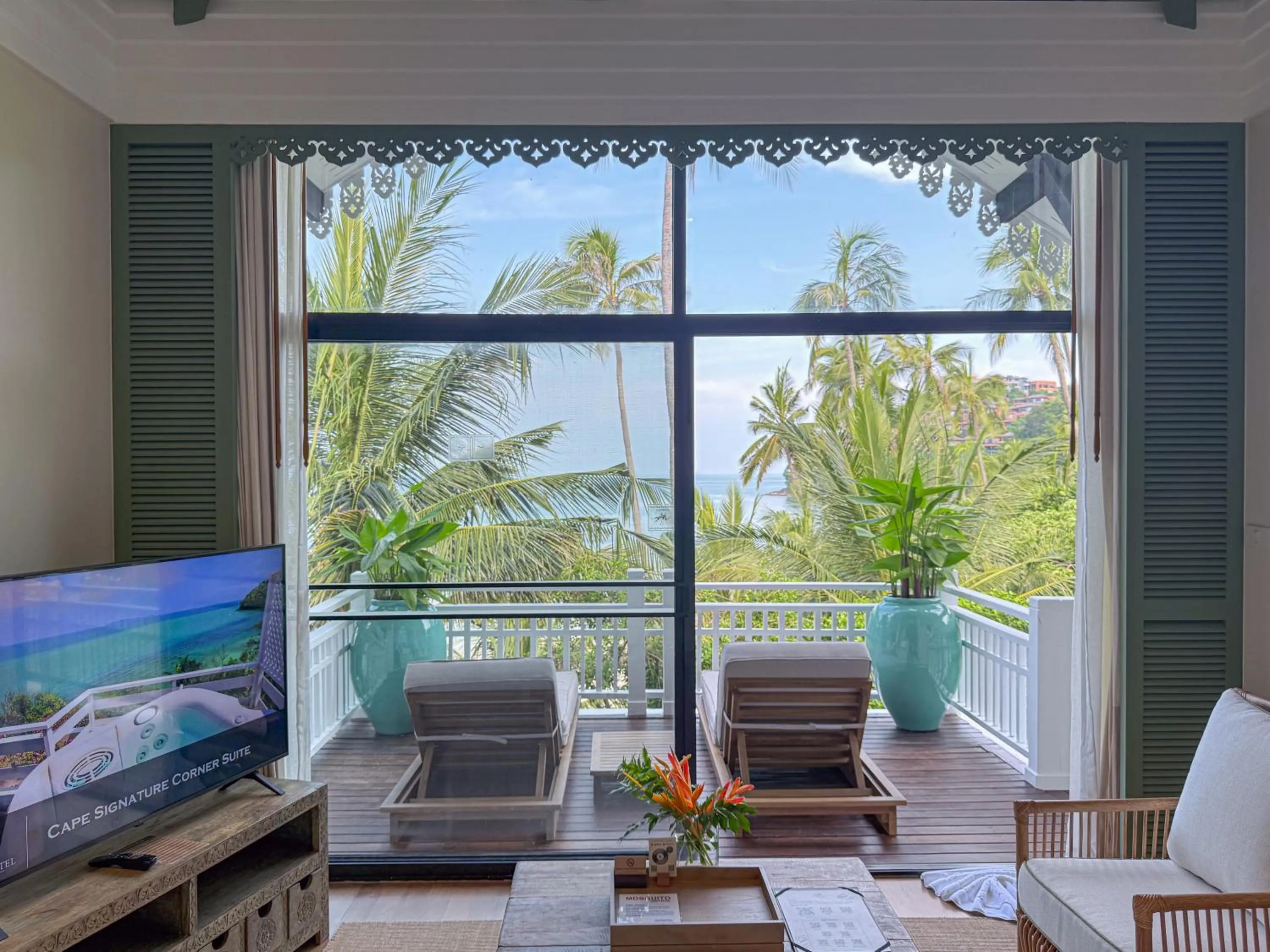 Living room in Cape Panwa Hotel Phuket