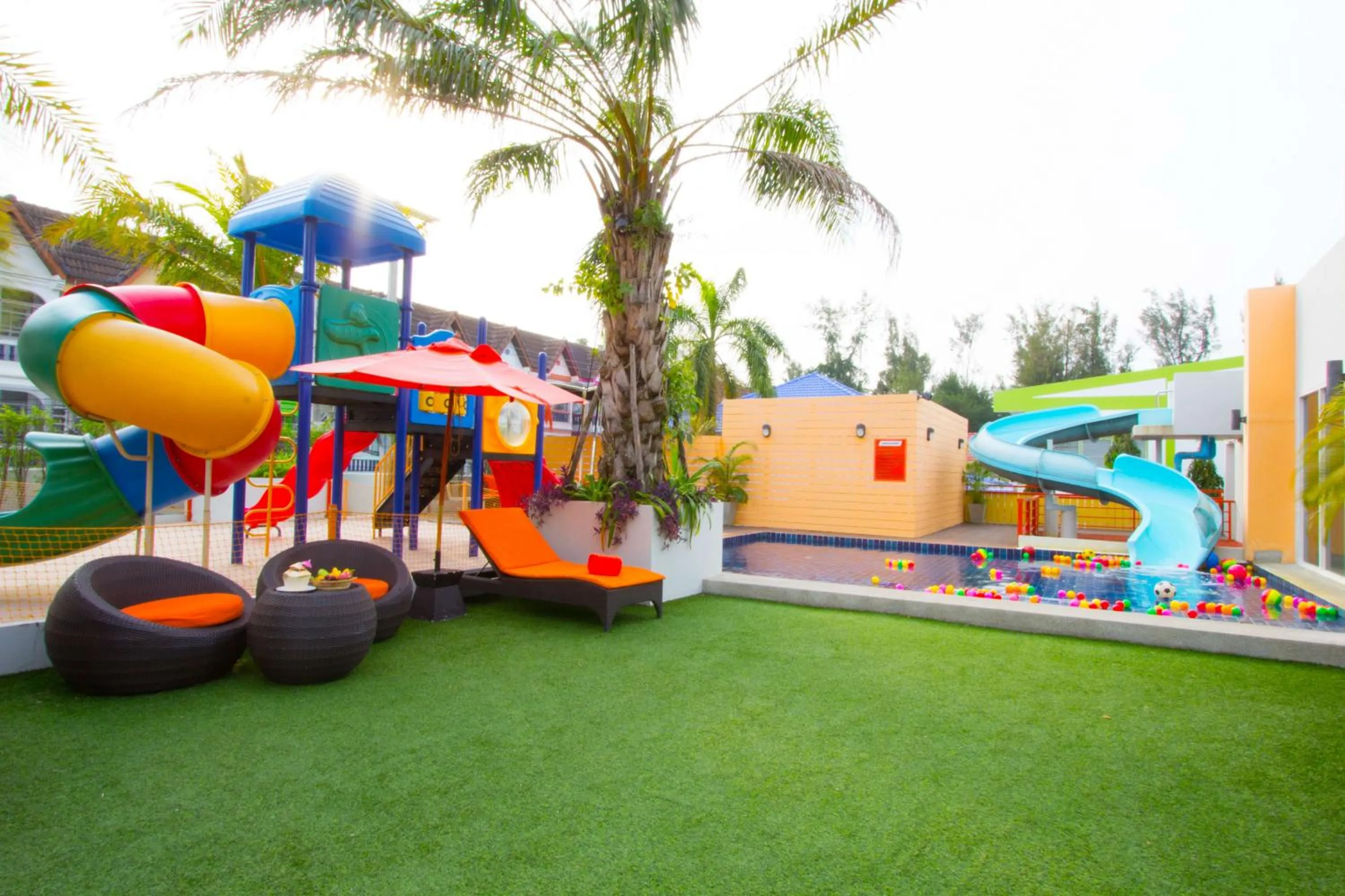 Children play ground in FuramaXclusive Sandara Hua Hin at Cha-am Beach